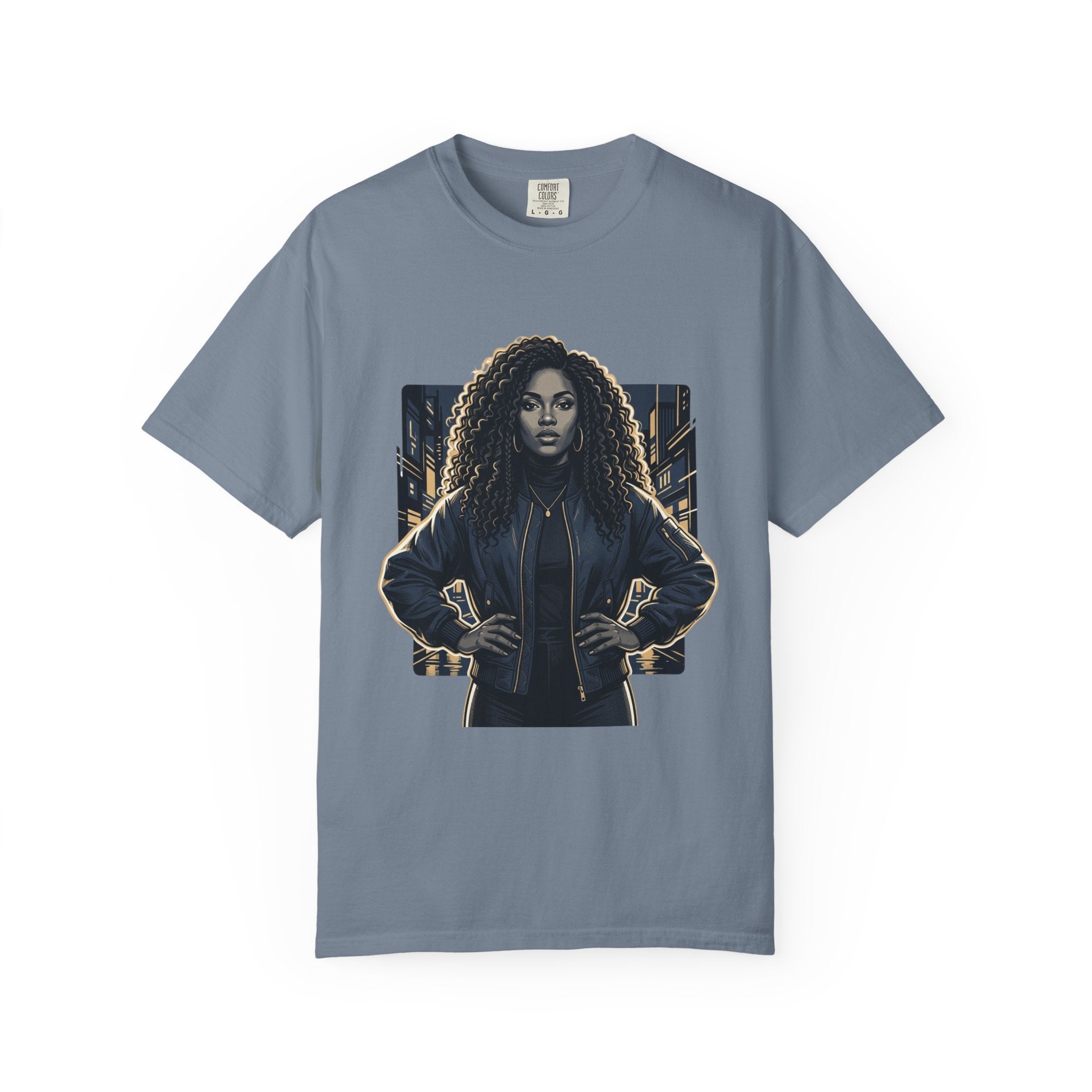 Pretty Rich Bitch The Collection by PRB T-Shirt — Bold Graphic Tee with Empowered Woman Portrait by Power Runs Black