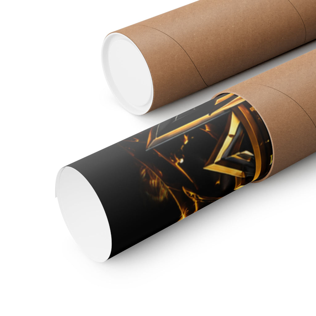 Power Runs Black Matte Poster — "Power Runs Black" Afrocentric Goddess Wall Art by Power Runs Black