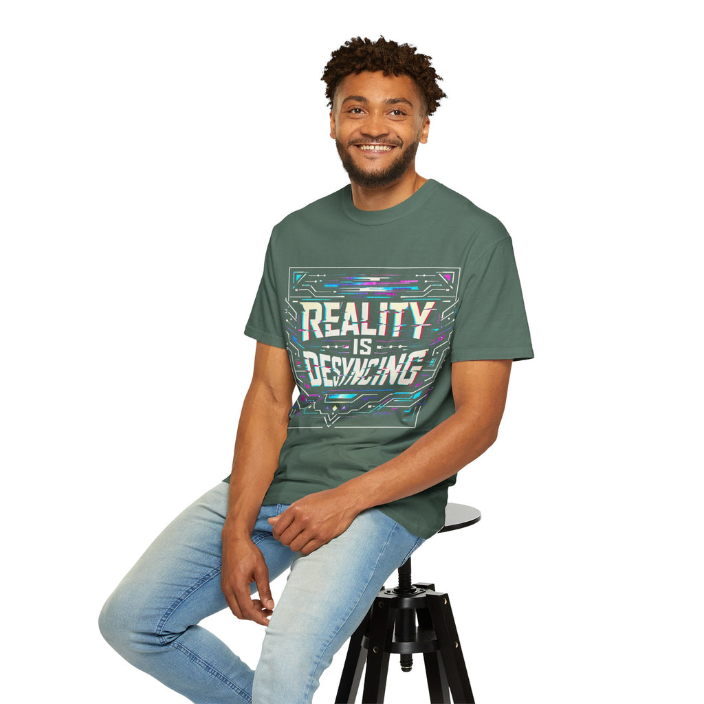 Power Runs Black PRB Glitchy Pastel "Reality Is Desyncing" T-Shirt by Power Runs Black