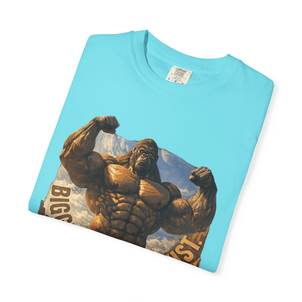 PRB Biggest Flex I Exist T-Shirt — Funny Muscle Gorilla Graphic Tee by Power Runs Black