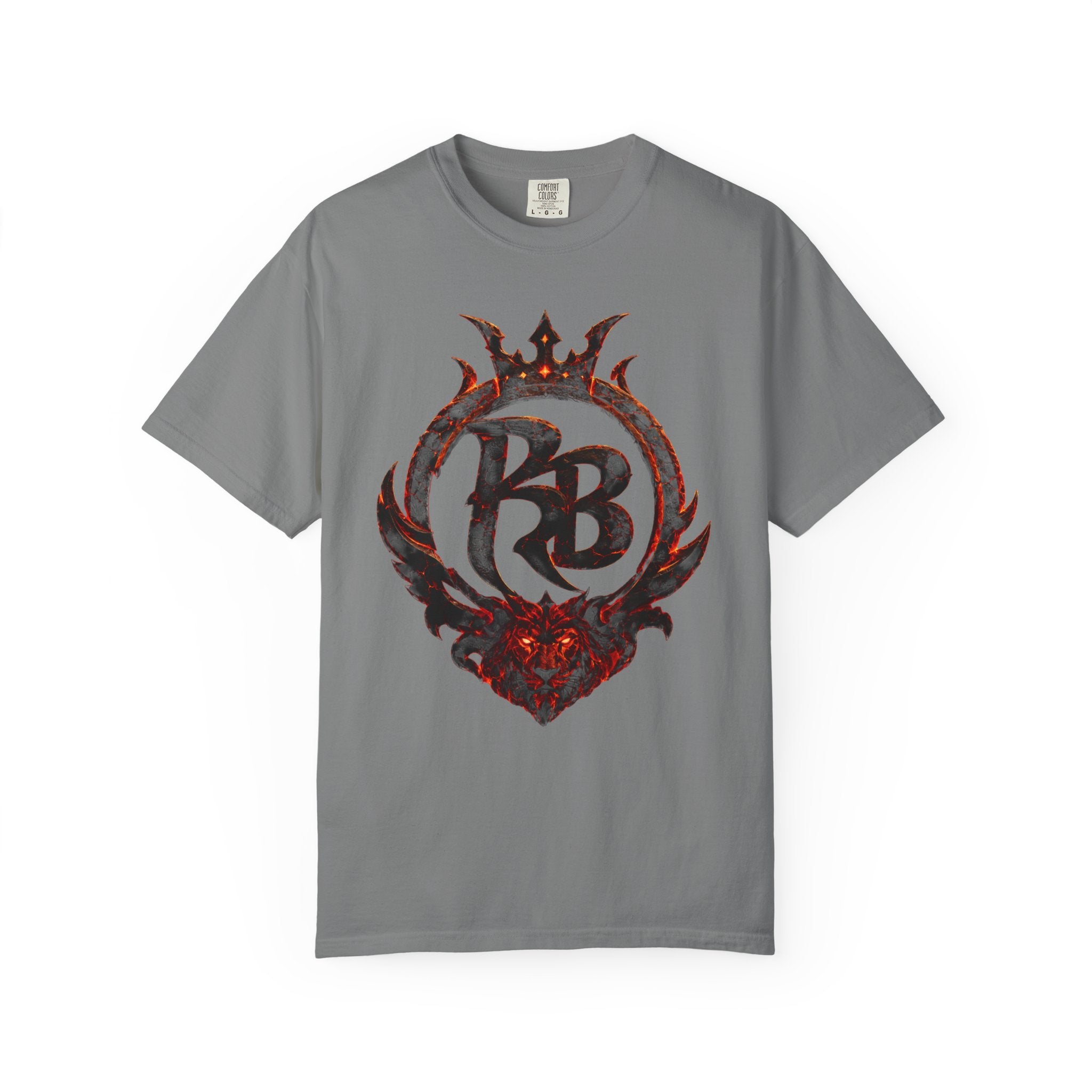 Power Runs Back PRB Flame Logo T-shirt | Fiery Emblem Tee, Grunge Rock Chic by Printify