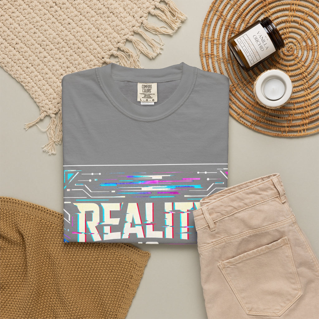 Power Runs Black PRB Glitchy Pastel "Reality Is Desyncing" T-Shirt by Power Runs Black