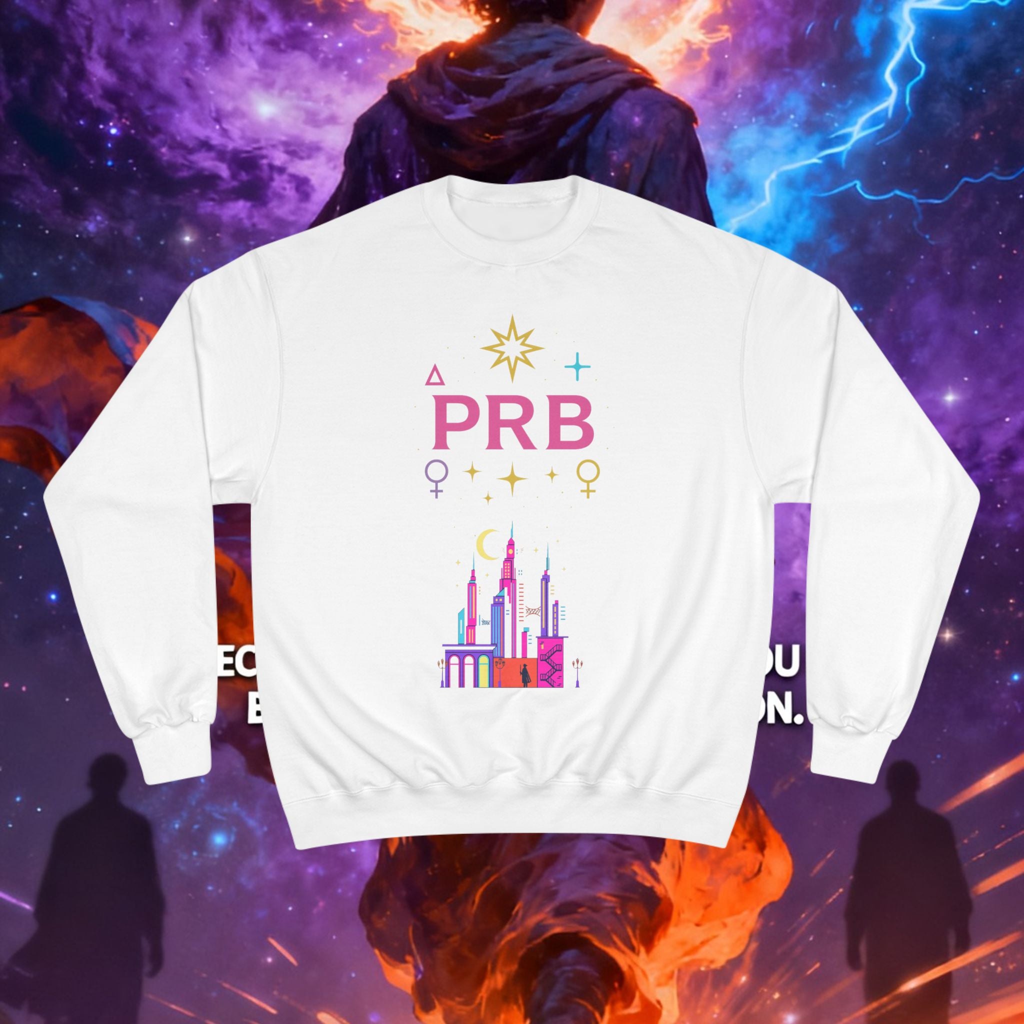 Pretty Rich Bitch by PRB Cityscape Sweatshirt — Colorful Pride-Inspired Urban Graphic by Power Runs Black