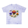 Pretty Rich Bitch by PRB Vibrant Lotus Bouquet T-Shirt | Floral Watercolor Bloom Tee by Power Runs Black