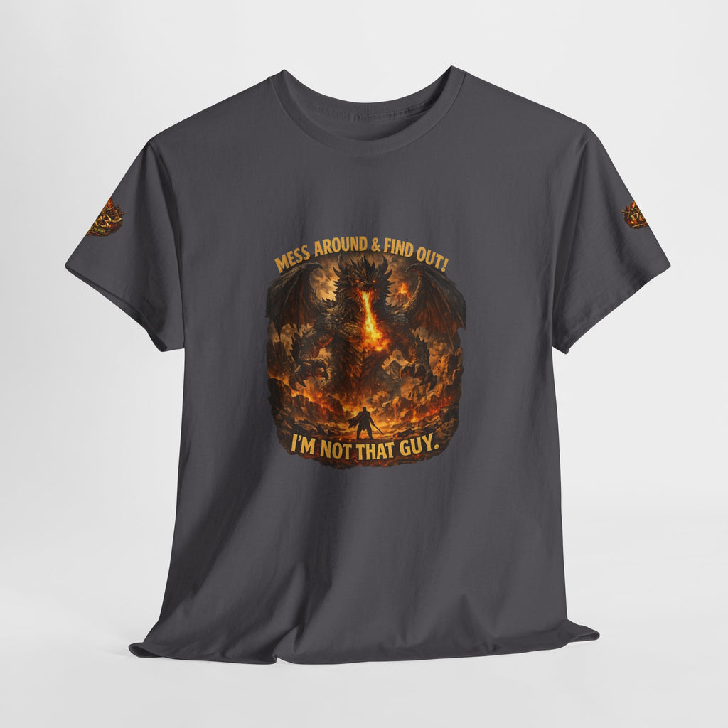 Power Runs Black PRB Demonic Warrior Illustration Tee | "I'm Not That Guy" Graphic Shirt by Printify