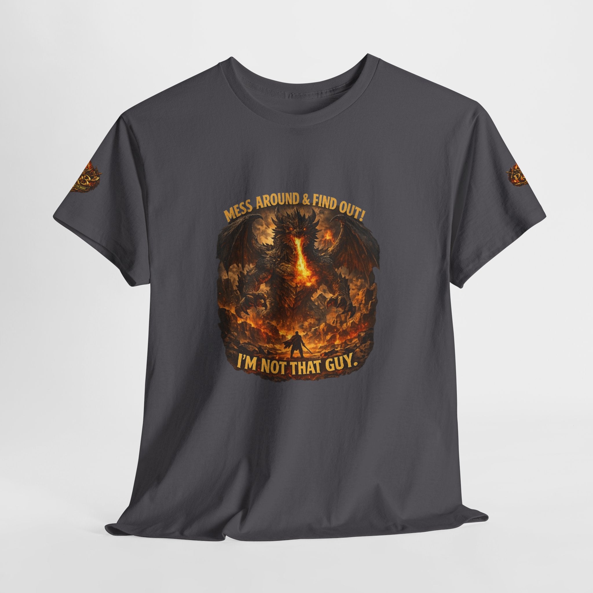 Power Runs Black PRB Demonic Warrior Illustration Tee | "I'm Not That Guy" Graphic Shirt by Printify
