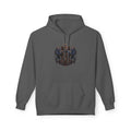 Power Runs Black crest hoodie | medieval shield with lions and wings by Power Runs Black