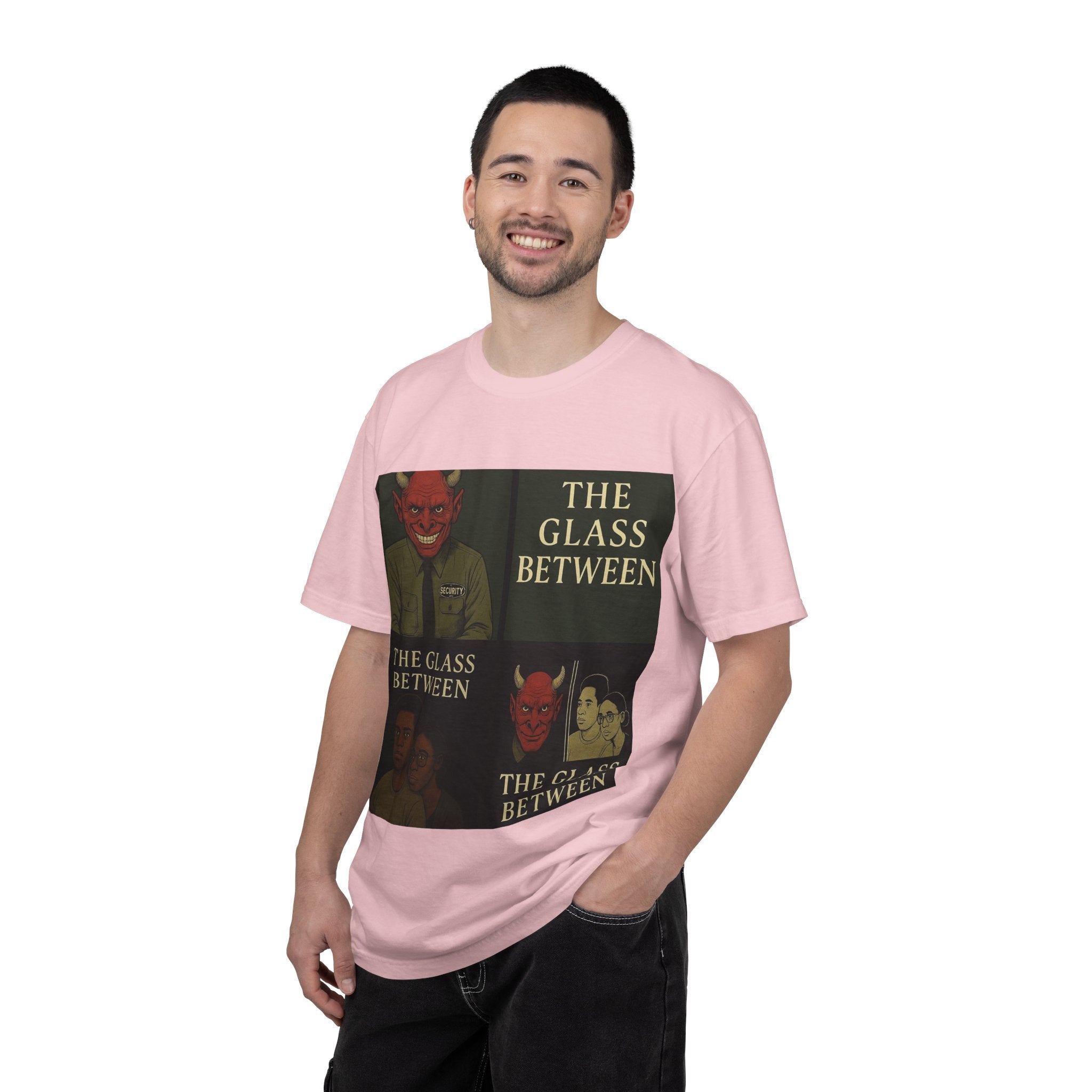 PRB The Glass Between Vintage Collage T-Shirt by Power Runs Black
