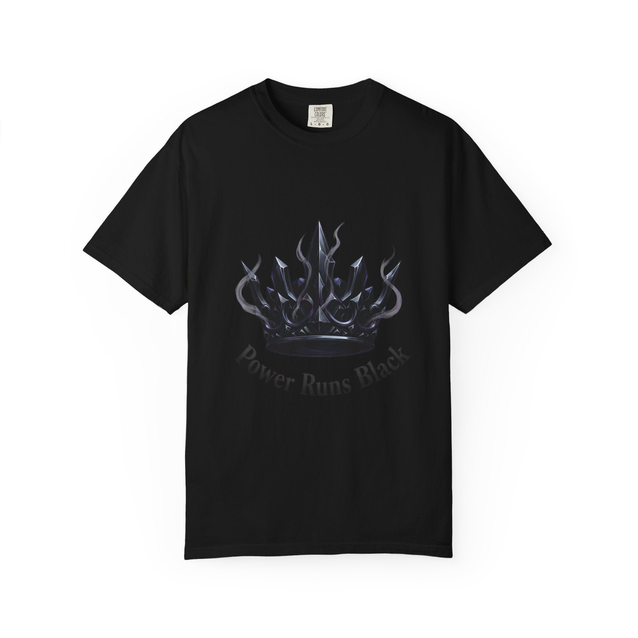PRB Power Runs Black Crown Graphic T-Shirt by Printify