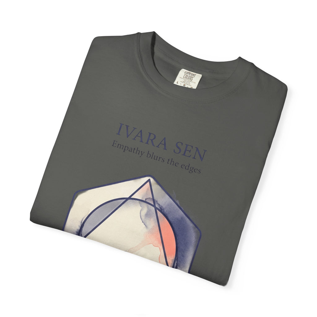 Power Runs Black PRB Abstract Geometric Tee — “Ivara Sen: Feeling Dissolves Boundaries” by Power Runs Black