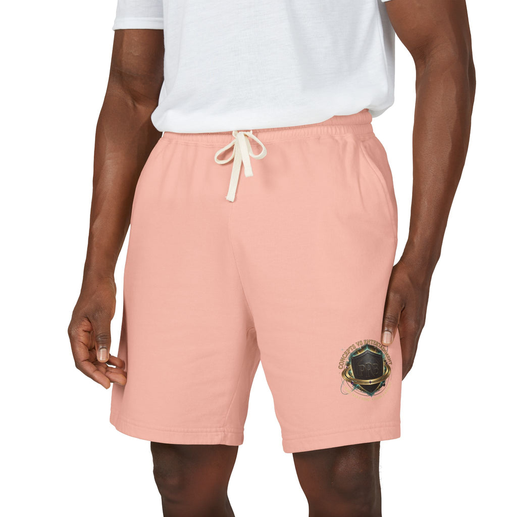 Printify PRB Fleece Sweat Shorts — Vintage Crest Pocket Graphic - Trousers