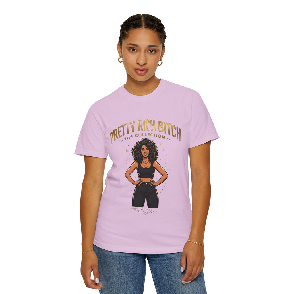 Pretty Rich Bitch The Collection by PRB T-Shirt — Empowered Black Woman Graphic Tee by Power Runs Black