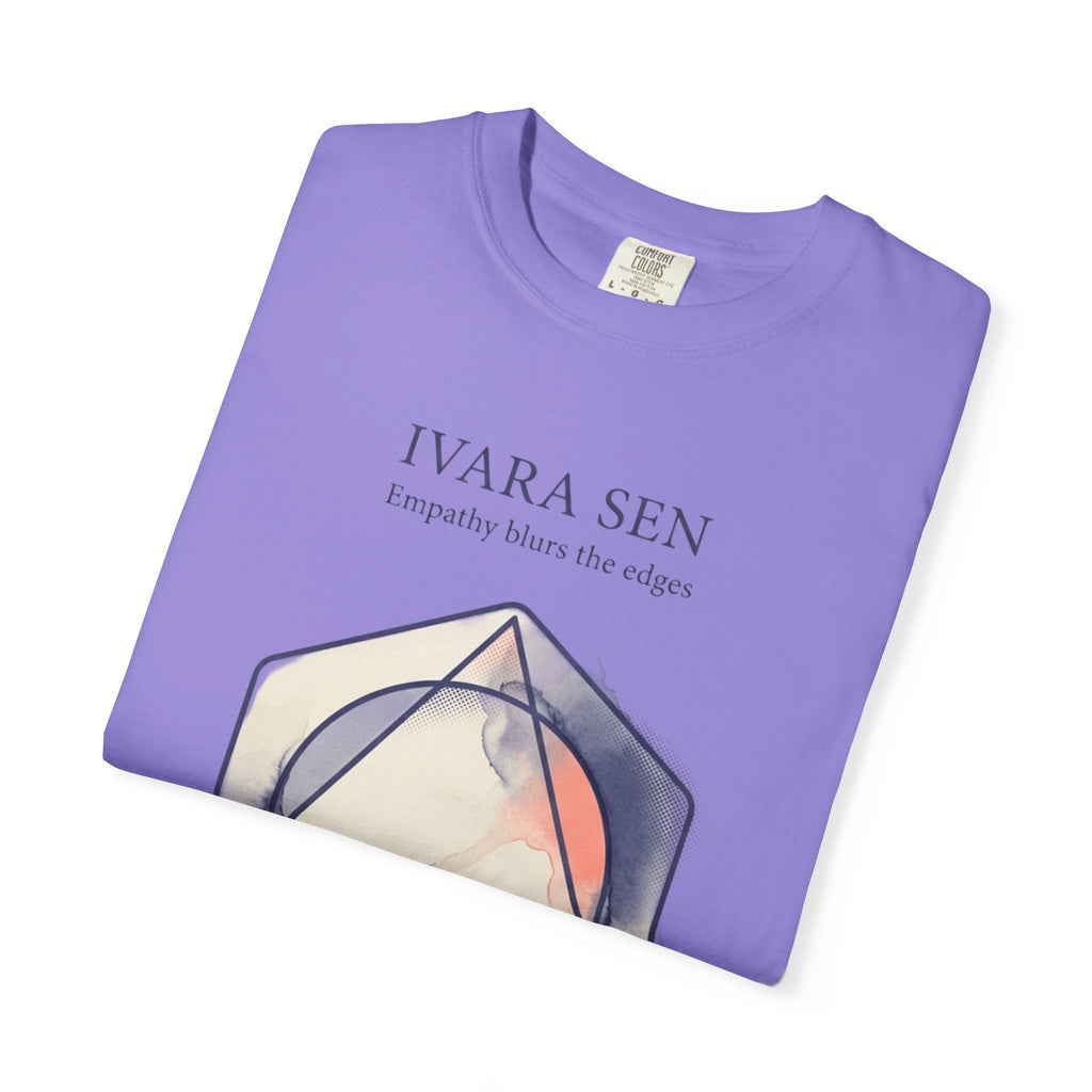 Power Runs Black PRB Abstract Geometric Tee — “Ivara Sen: Feeling Dissolves Boundaries” by Power Runs Black