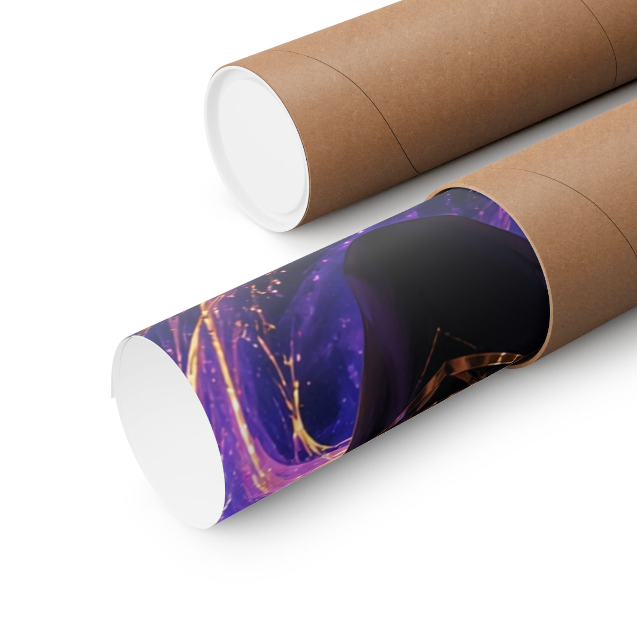 Power Runs Black Cosmic Goddess Matte Poster by Power Runs Black