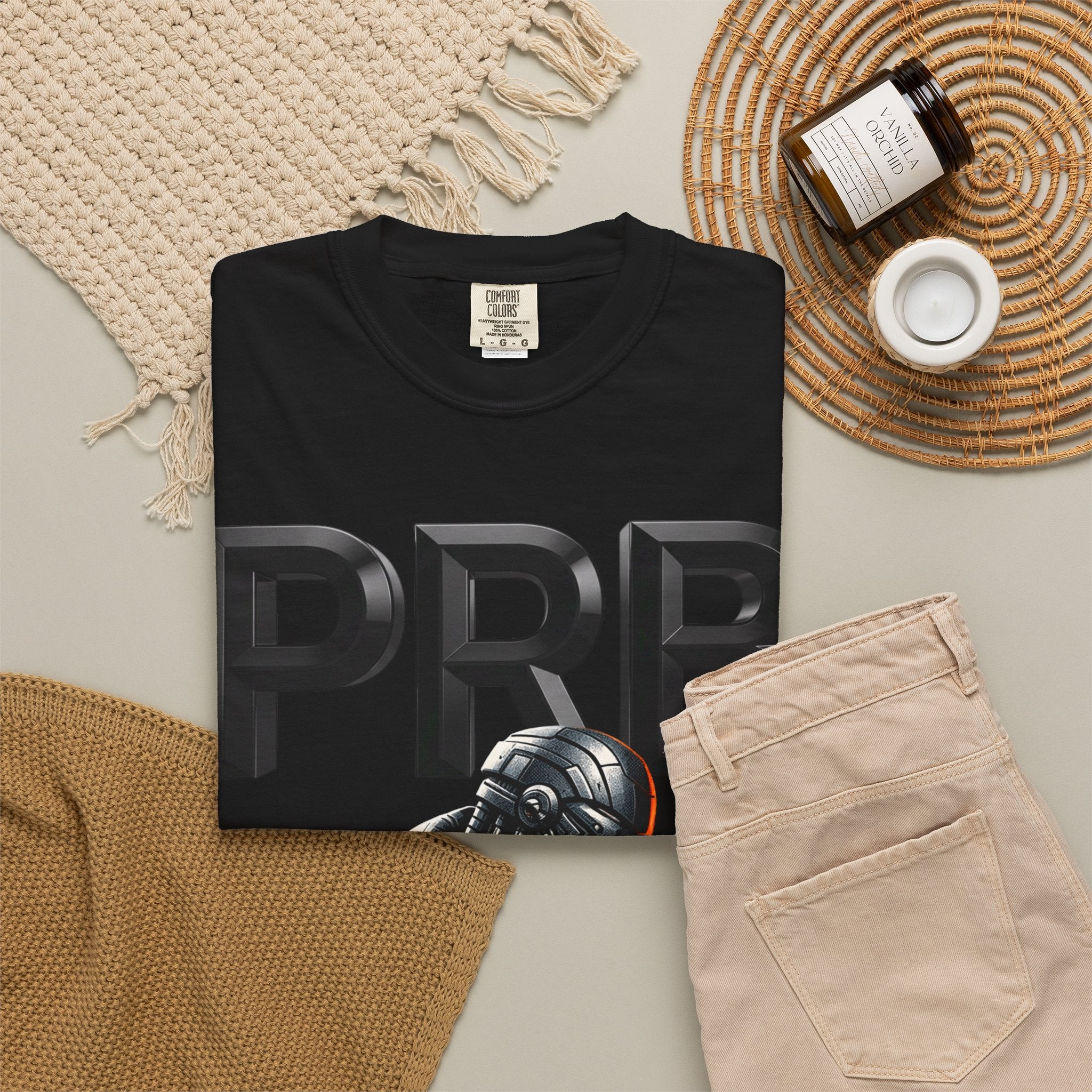 Built of Power PRB T-Shirt — Robotic Armor Graphic Tee by Printify
