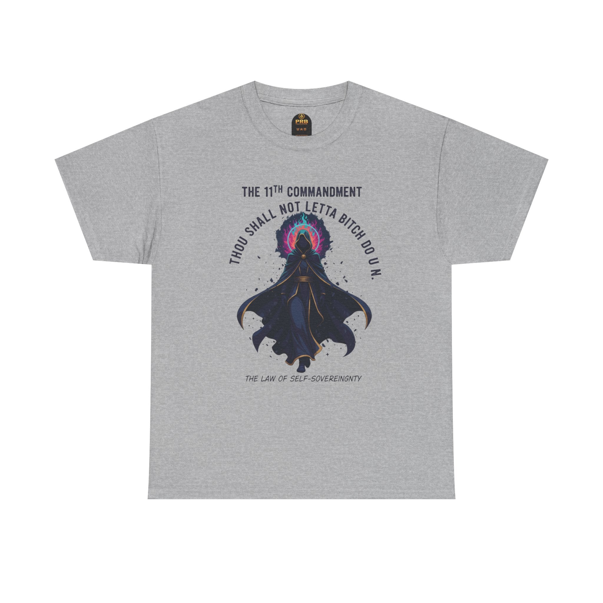 PRB Witchy Raven Graphic Tee — "Thou Shall Not Letta Bitch Do U N" by Power Runs Black