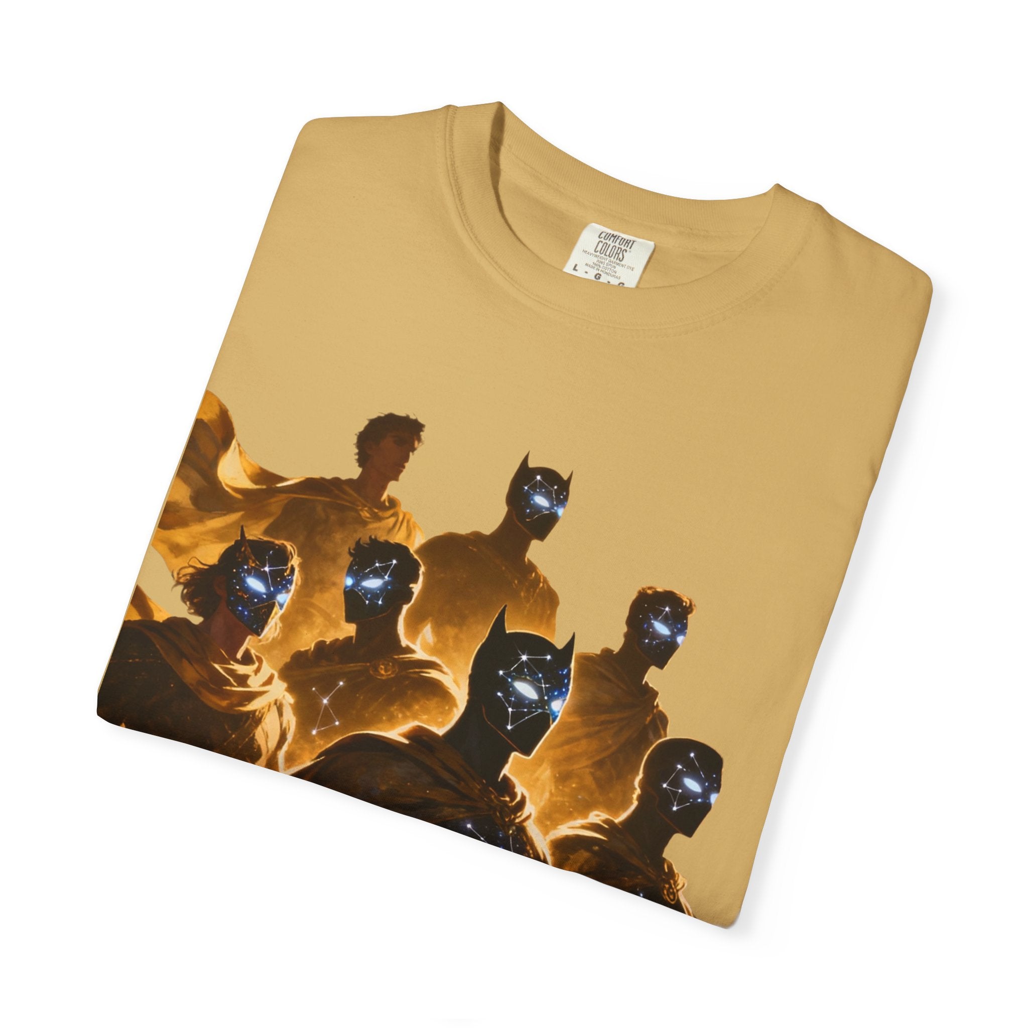 PRB Cosmic Heroes Graphic Tee (Golden Cloaks & Starry Faces) by Power Runs Black