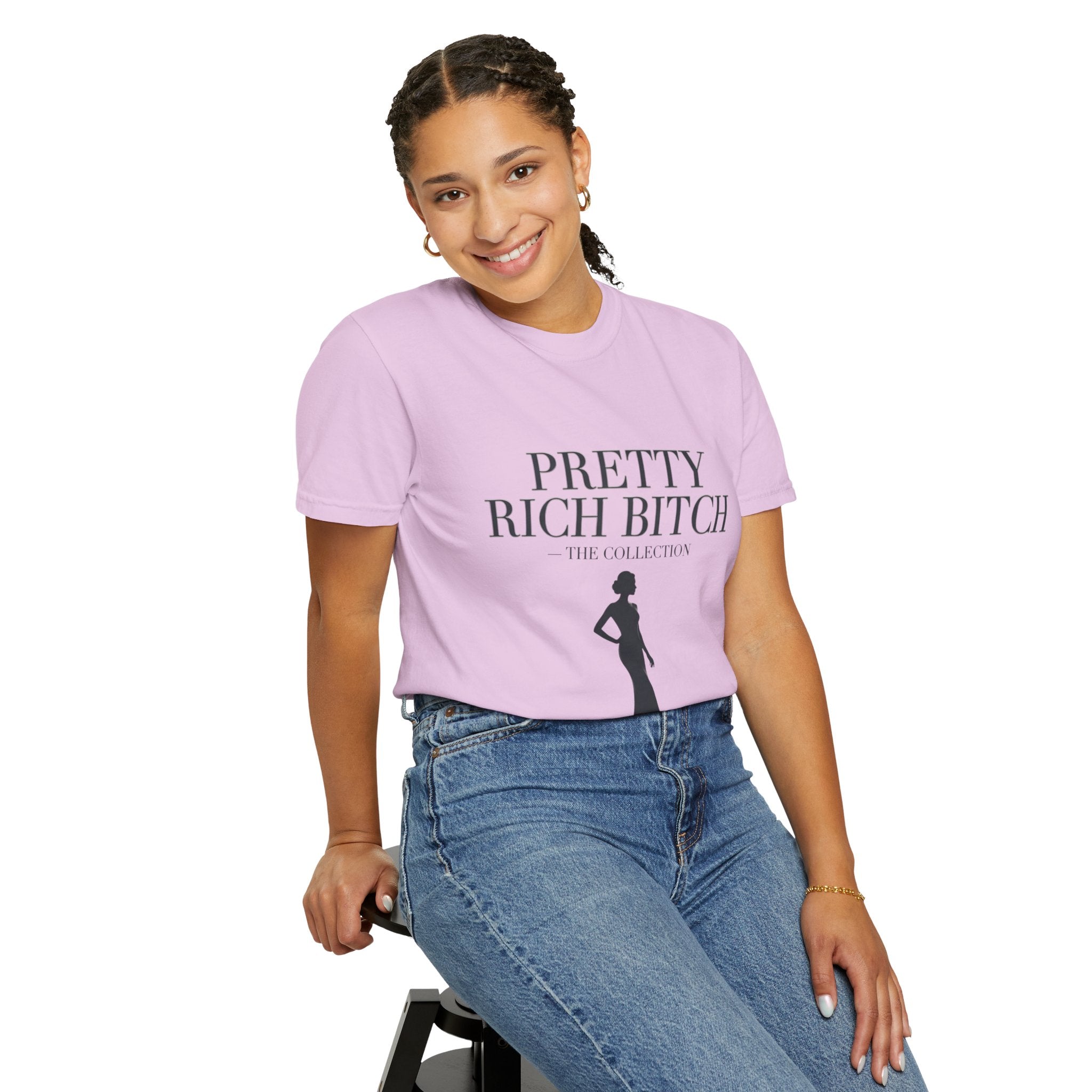 Pretty Rich Bitch The Collection by PRB Tee — Feminine Confidence Graphic T-Shirt by Power Runs Black