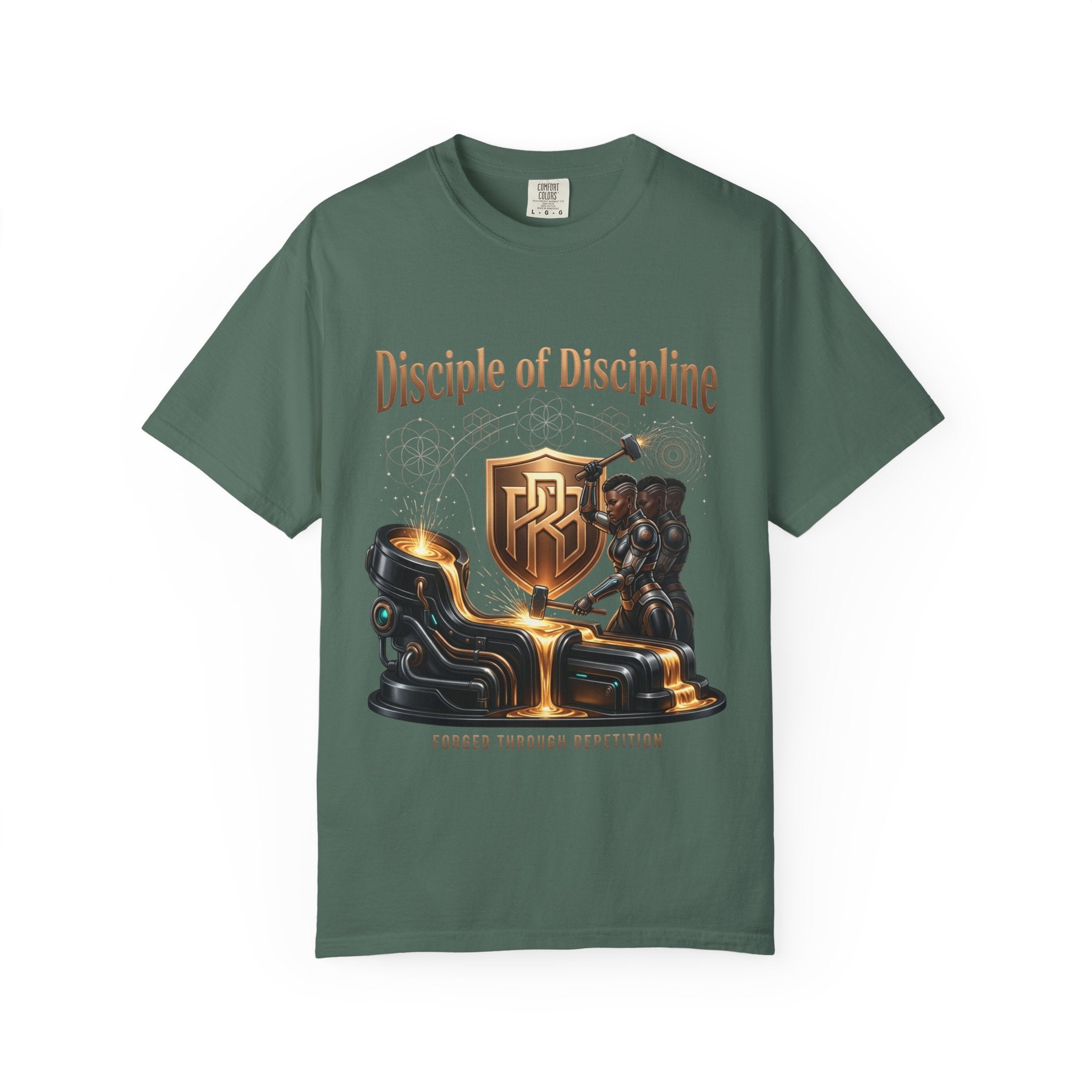 Printify PRB Disciple of Discipline T-Shirt — Forge Through Repetition Graphic Tee - T-Shirt