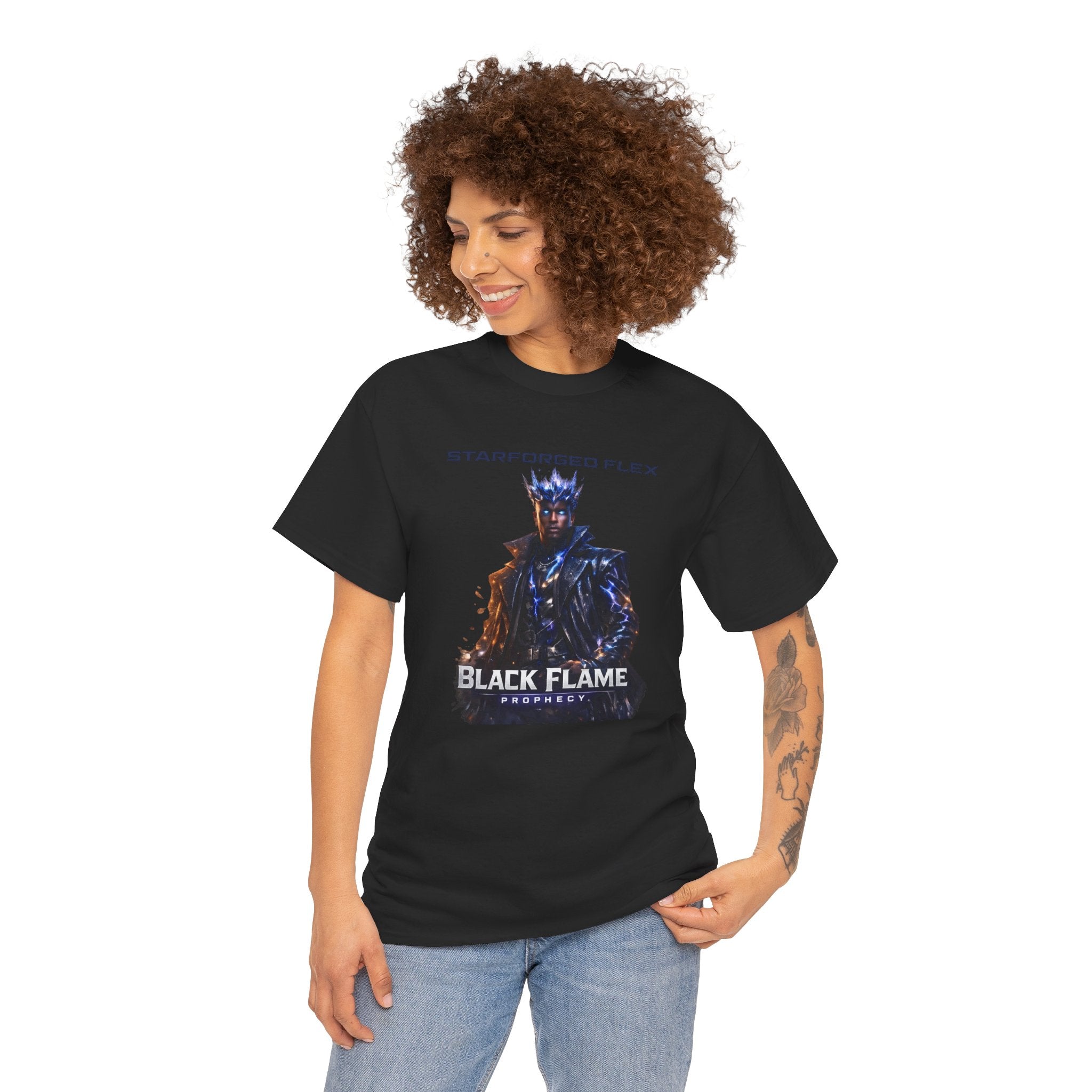 Power Runs Black PRB Starforged Flex : Black Flame Prophecy by Printify