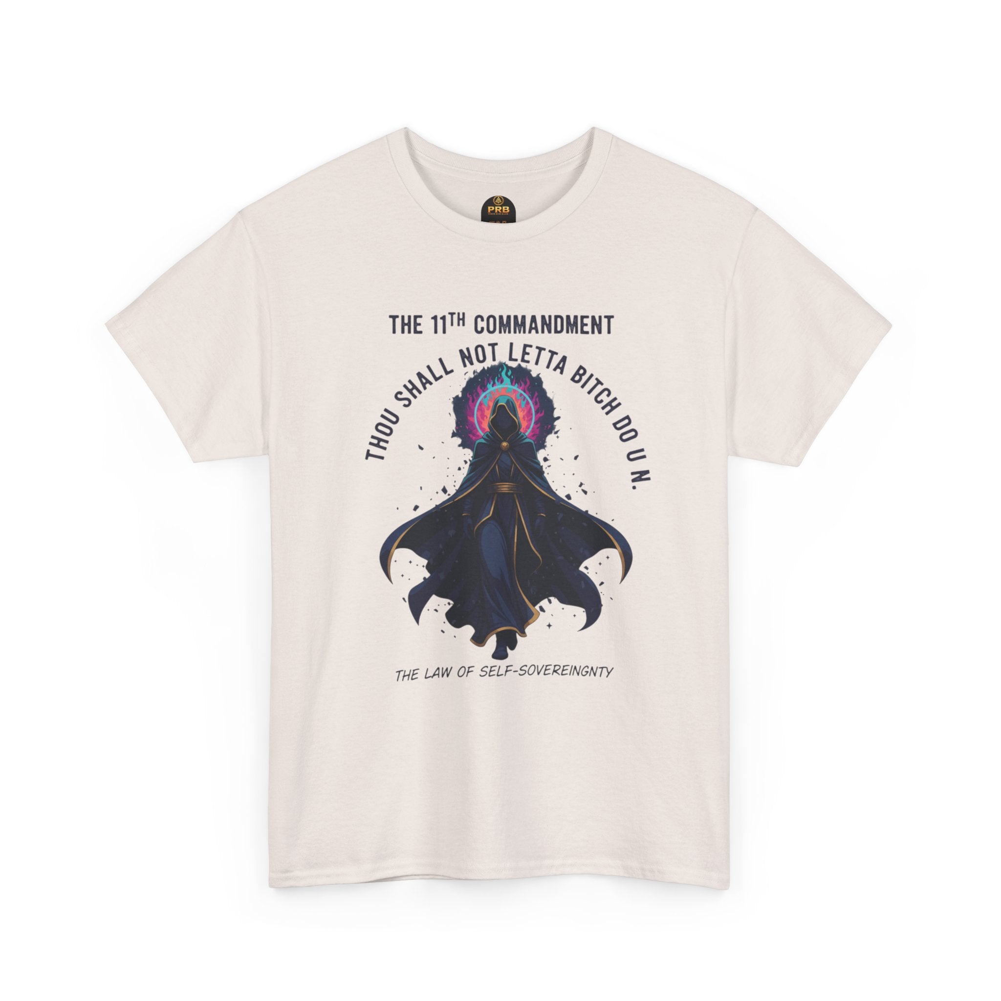 PRB Witchy Raven Graphic Tee — "Thou Shall Not Letta Bitch Do U N" by Power Runs Black