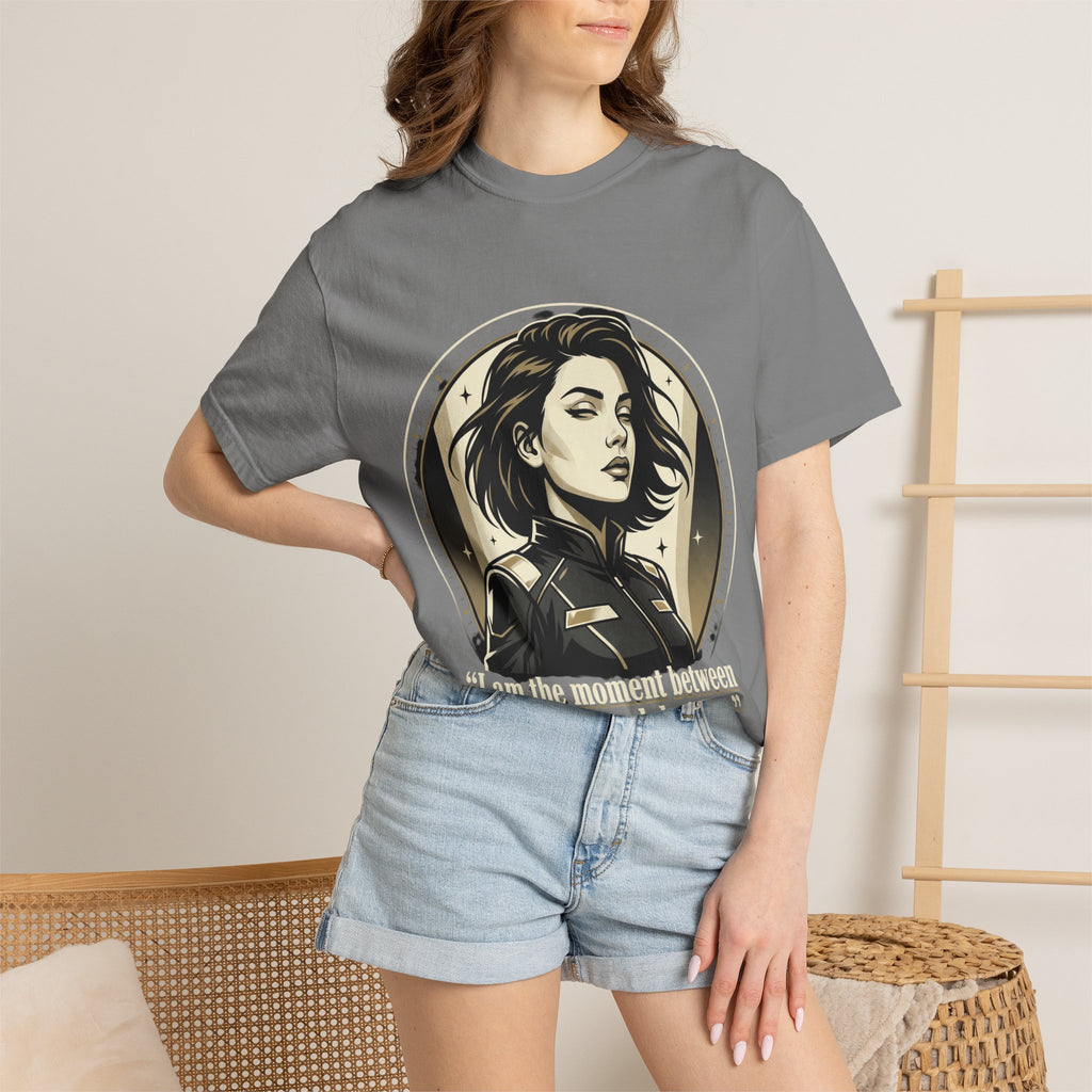 Power Runs Black Retro Space Captain Portrait T-Shirt — 'Fearless Commander' Graphic Tee by Power Runs Black