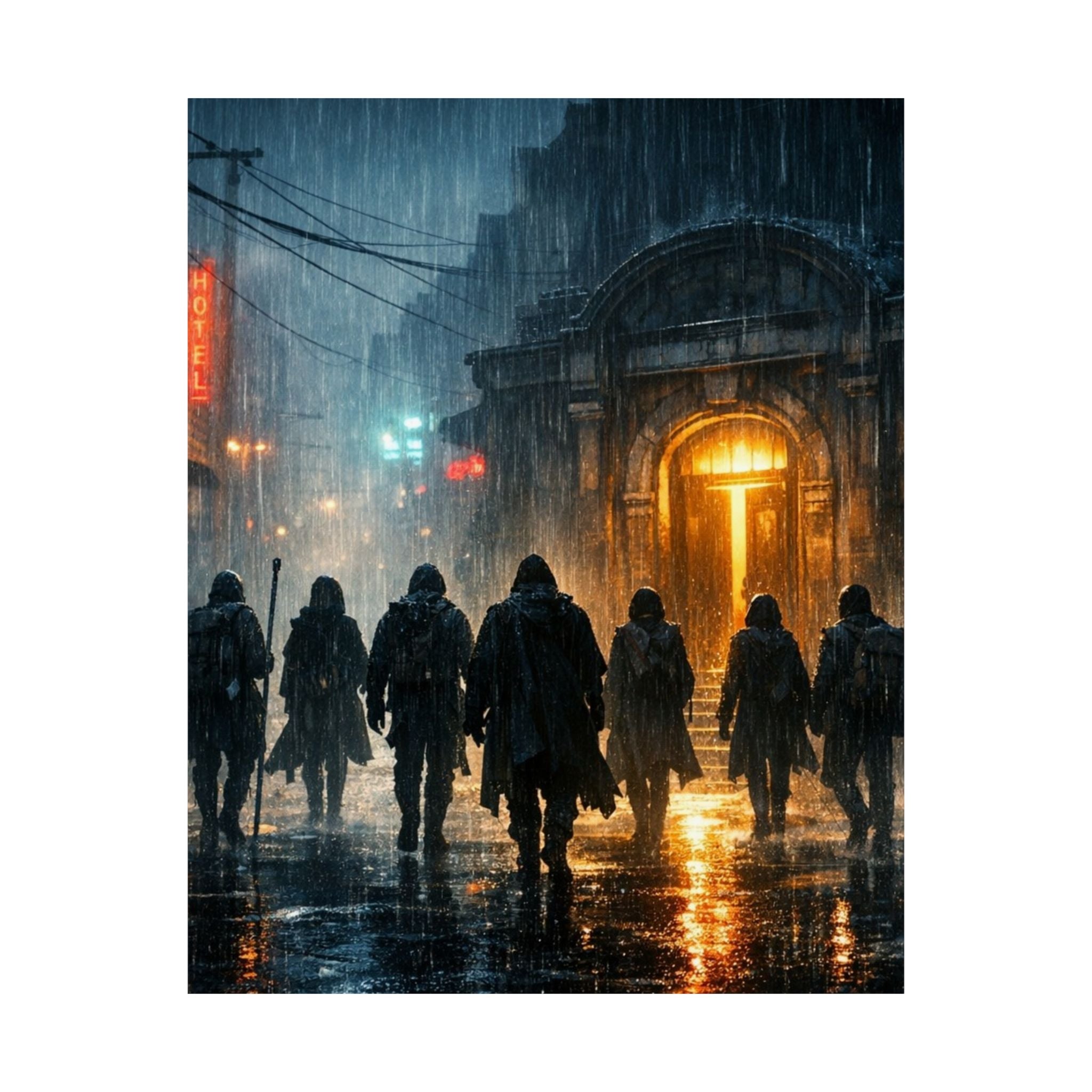 Power Runs Black PRB The Starbound Seven Matte Vertical Posters by Printify