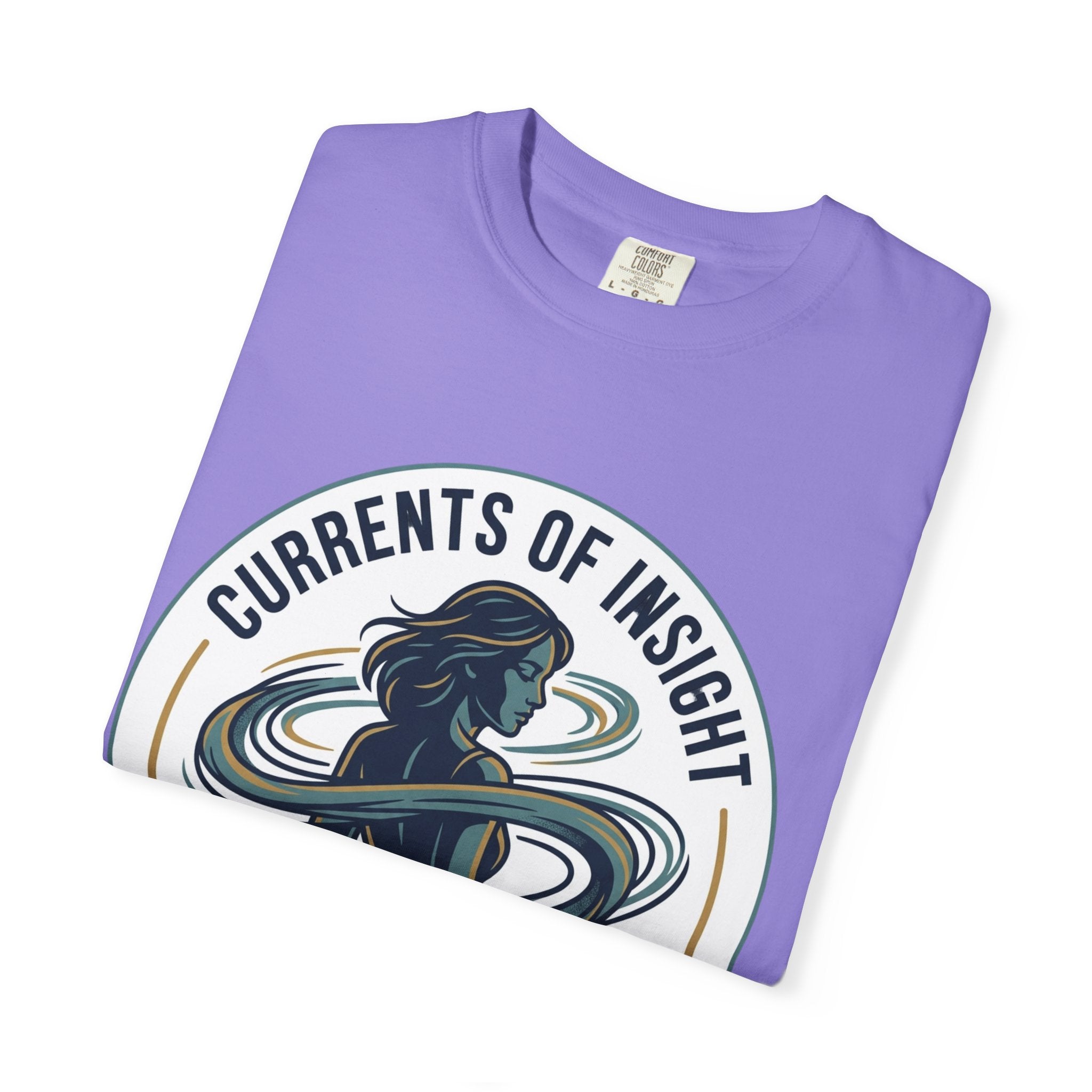 Power Runs Black Currents of Insight T-Shirt — 'Astra: Every thought leaves a trail' Graphic Tee by Power Runs Black