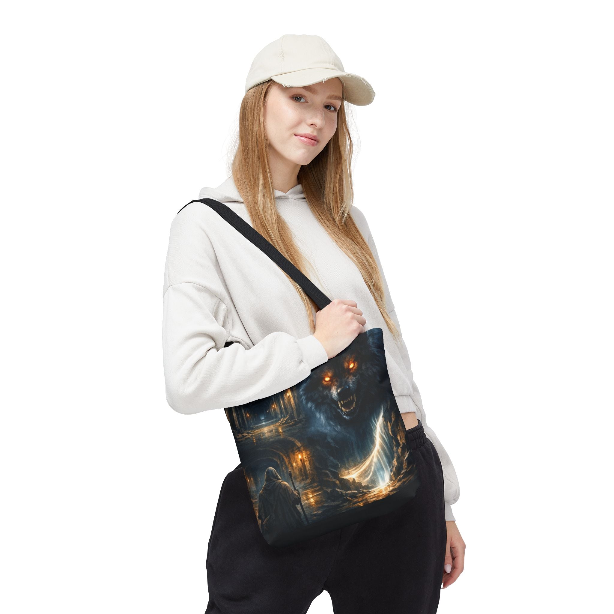 PRB The Echo Hounds Illustration Tote Bag | Gothic Horror Artwork by Printify