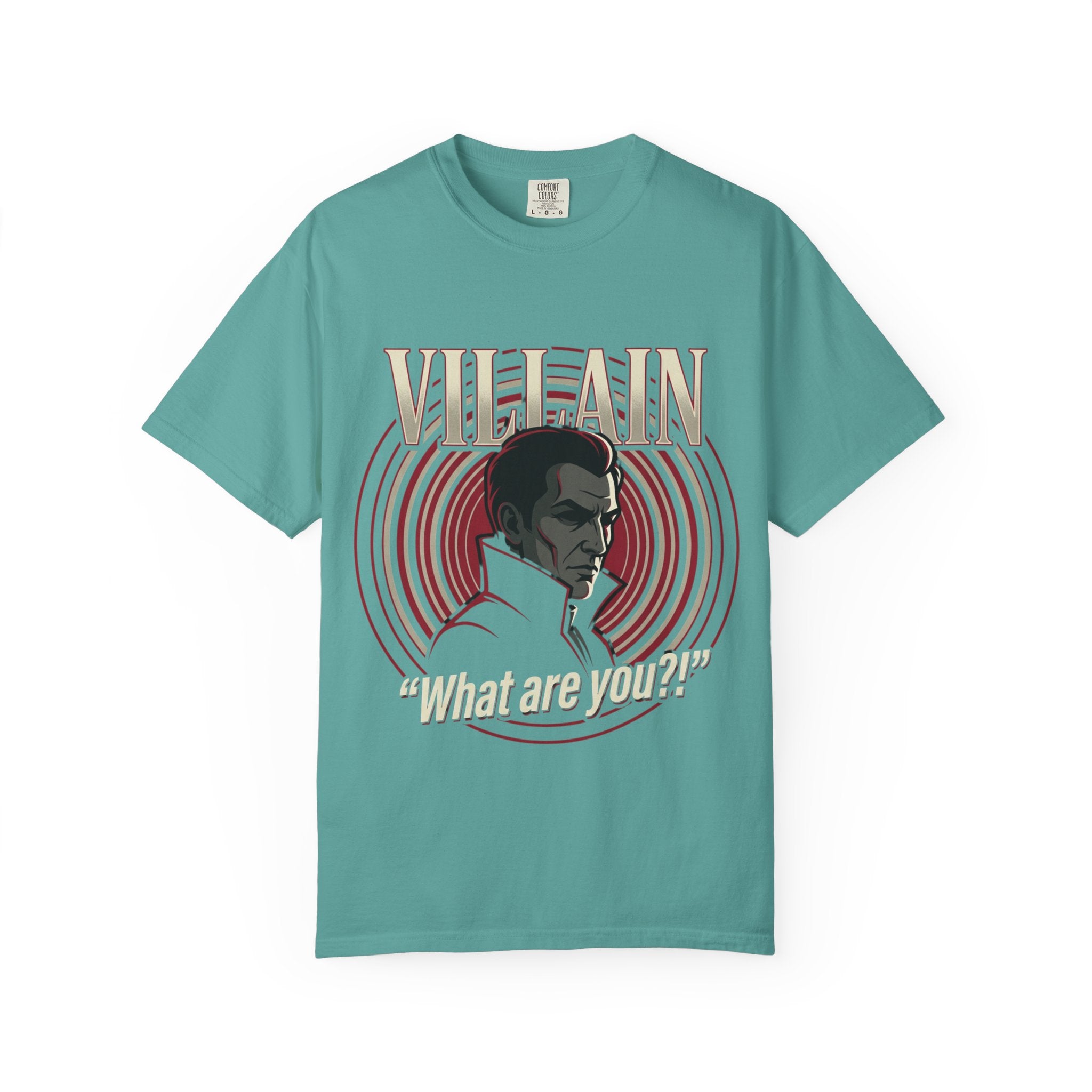 Power Runs Black Villain Portrait T-Shirt — "What Are You?" Graphic Tee by Power Runs Black