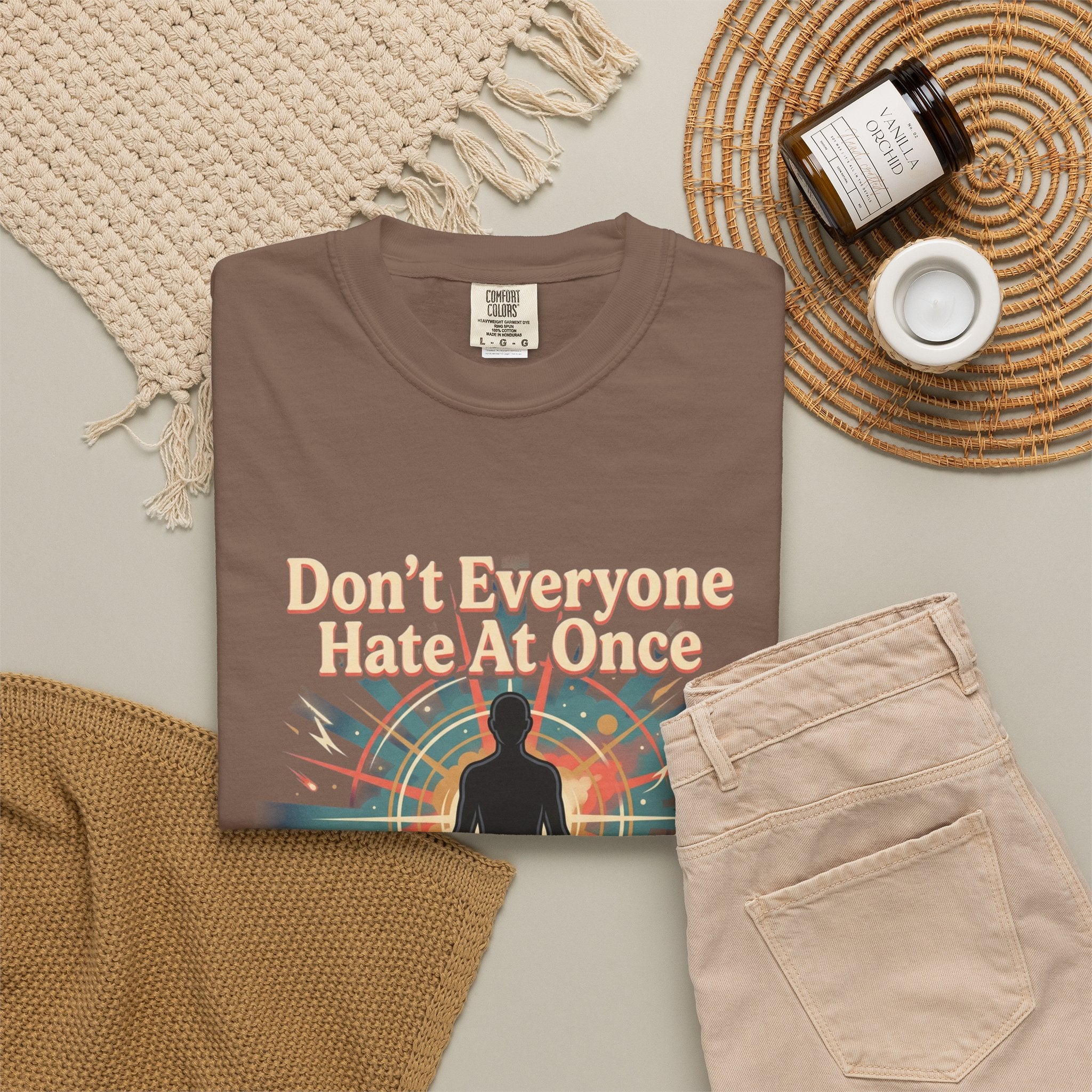 Power Runs Black Don't Everyone Hate Me Once" Retro Silhouette Graphic Tee by Printify