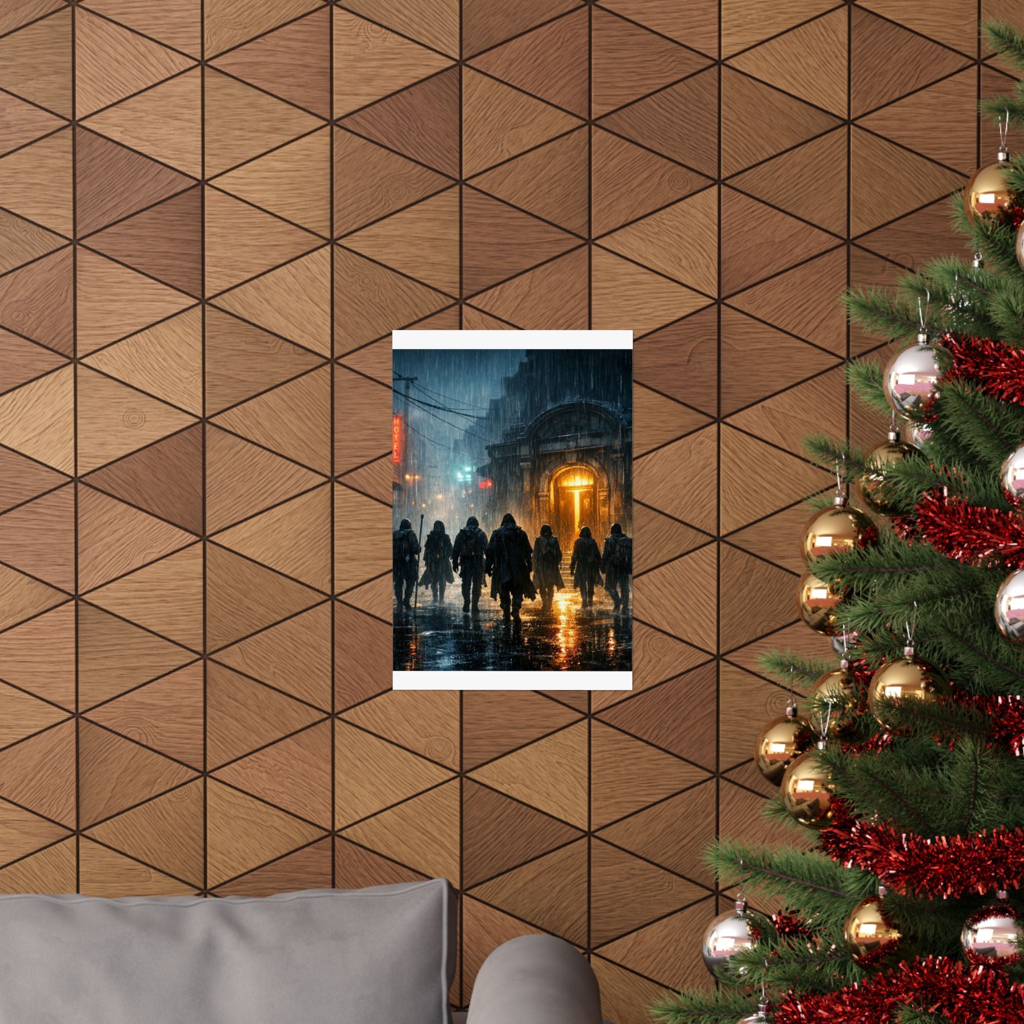 Power Runs Black PRB The Starbound Seven Matte Vertical Posters by Printify
