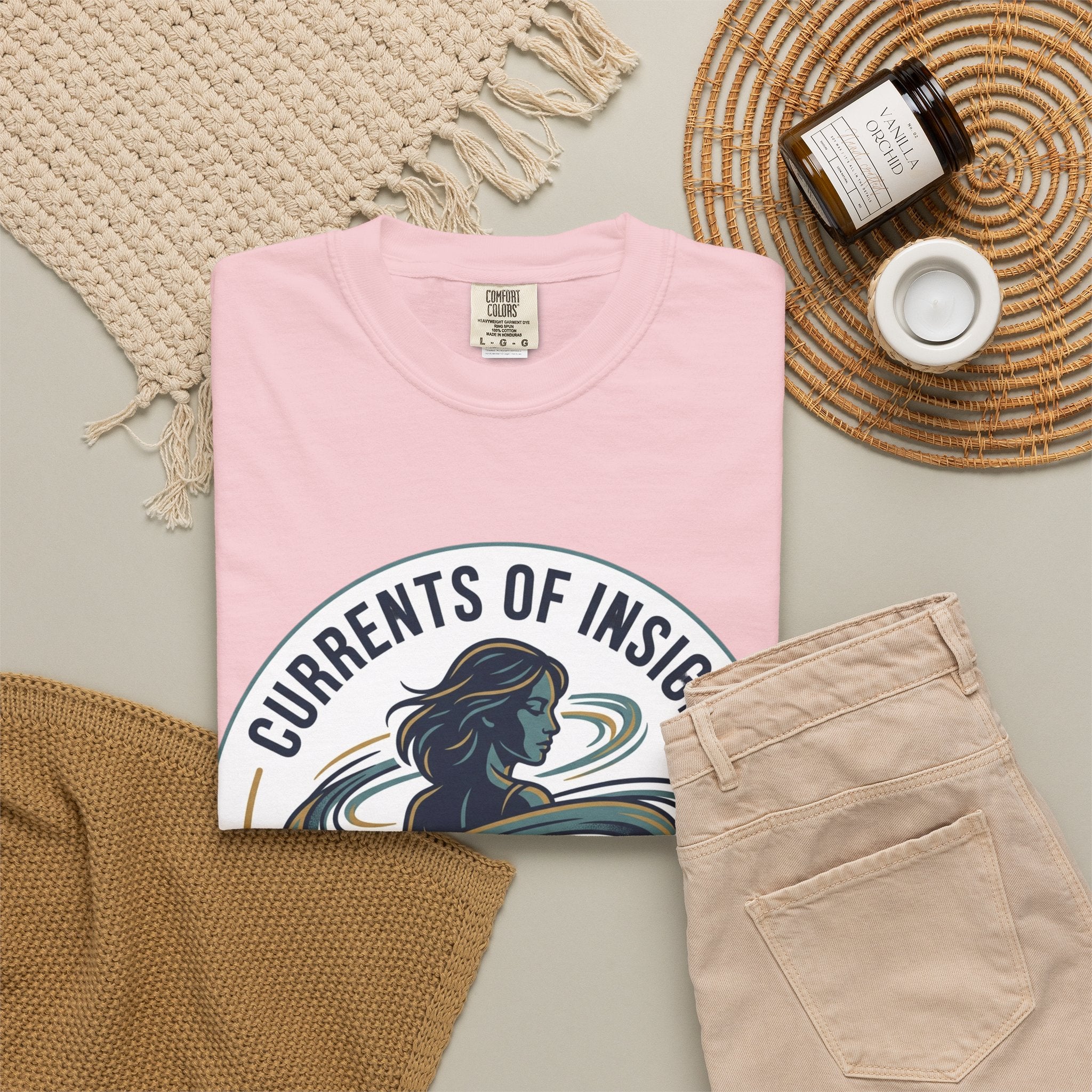 Power Runs Black Currents of Insight T-Shirt — 'Astra: Every thought leaves a trail' Graphic Tee by Power Runs Black