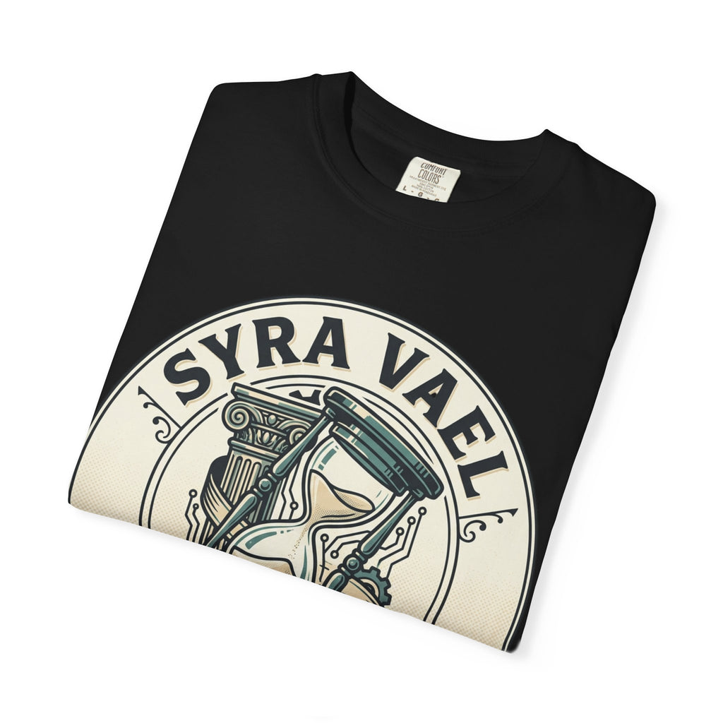 Power Runs Black PRB Syra Vael Hourglass Emblem T-Shirt by Printify