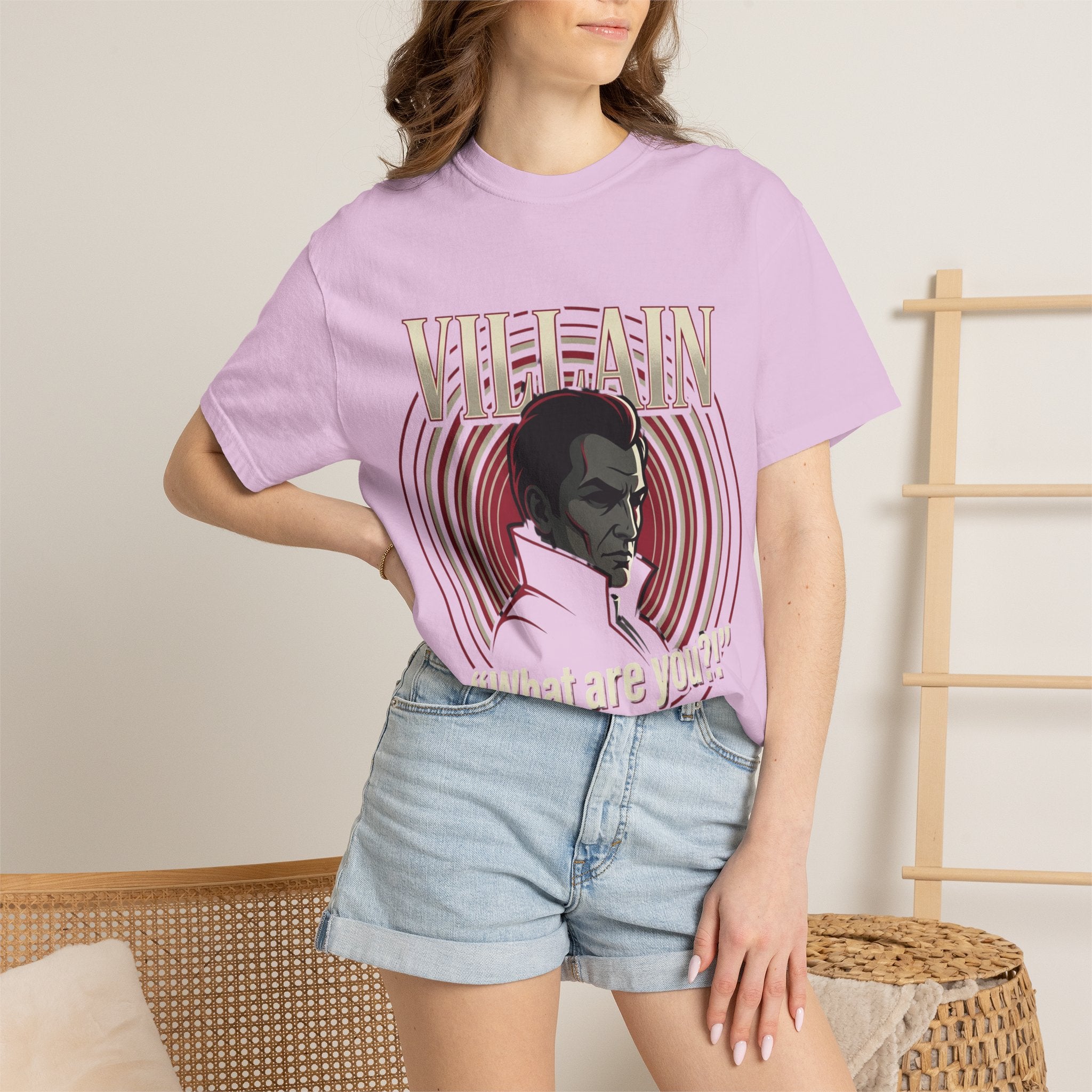 Power Runs Black Villain Portrait T-Shirt — "What Are You?" Graphic Tee by Power Runs Black