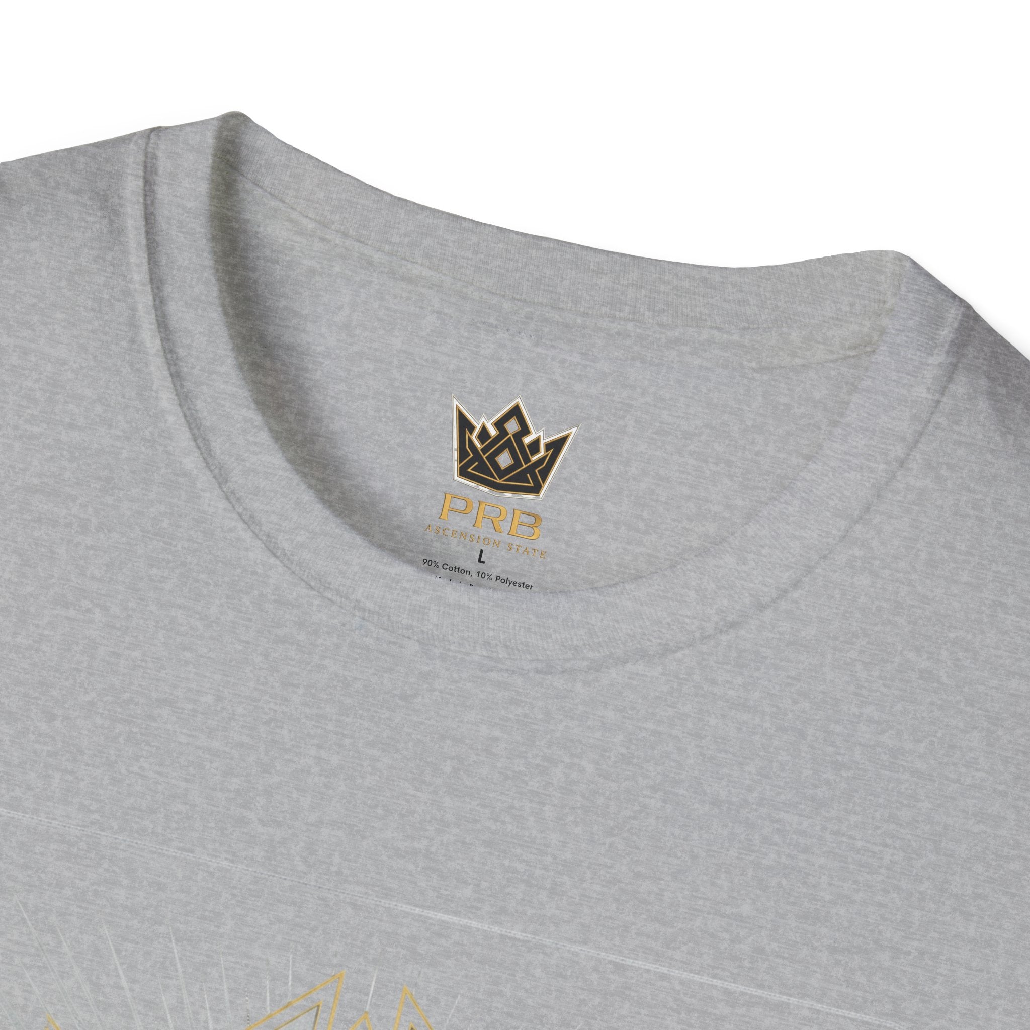 Power Runs Black PRB The Current Geometric Logo T-Shirt by Printify