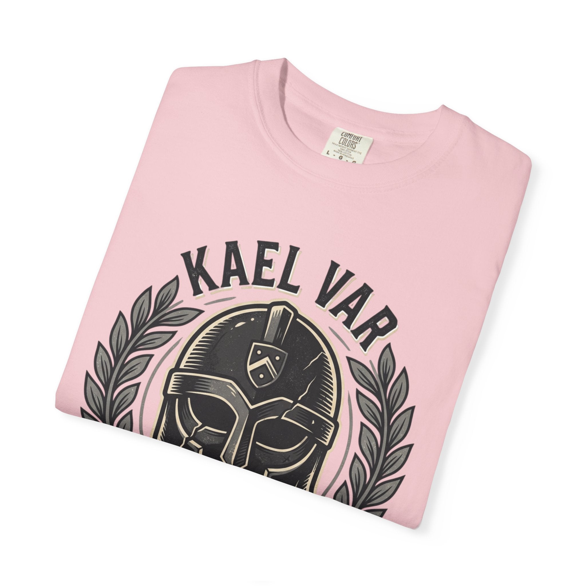 Power Runs Black PRB Kael Var Helmet Graphic T-Shirt — "Protection Hardens Form" Warrior Tee by Power Runs Black
