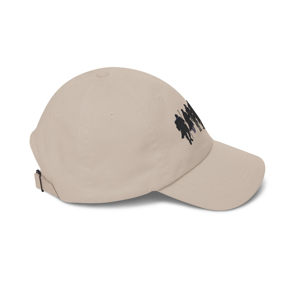 PRB The Starbound Seven Dad Cap — Silhouette Crew Walking Hat by Power Runs Black