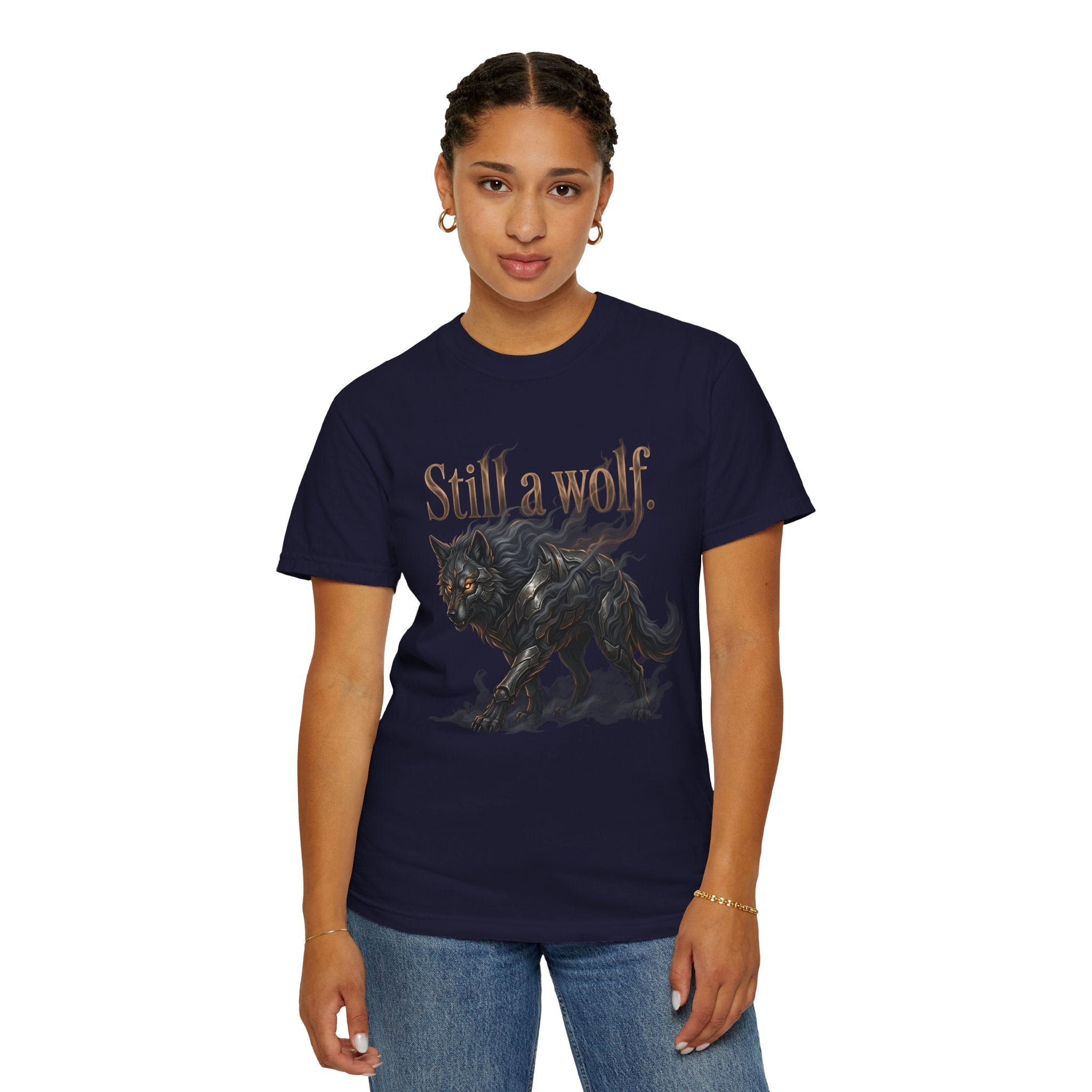 PRB Still a Wolf T-Shirt — Dark Wolf Graphic Tee by Printify