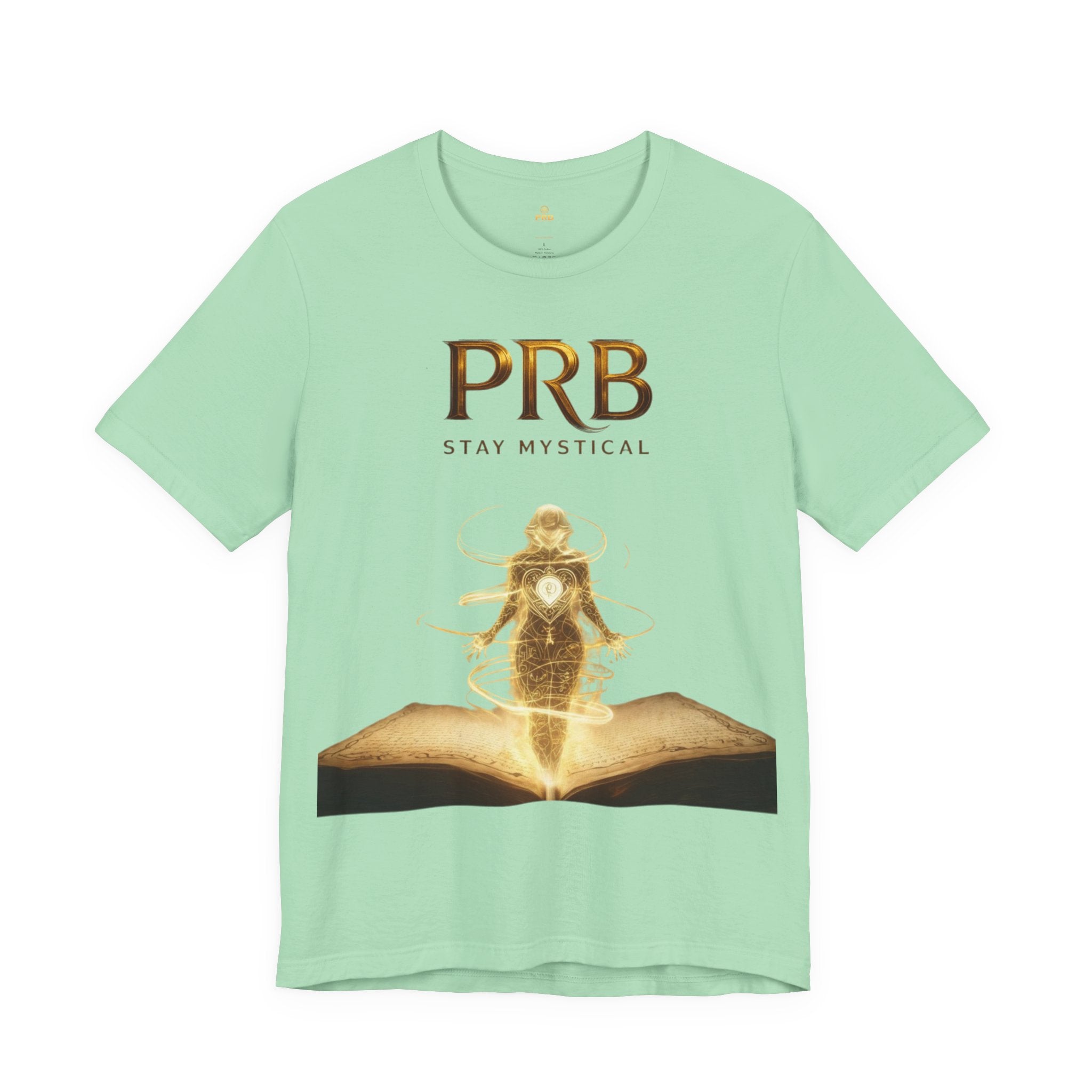 PRB Mystical Graphic Tee – "PRB Stay Mystical" Spiritual Book & Light Design by Power Runs Black