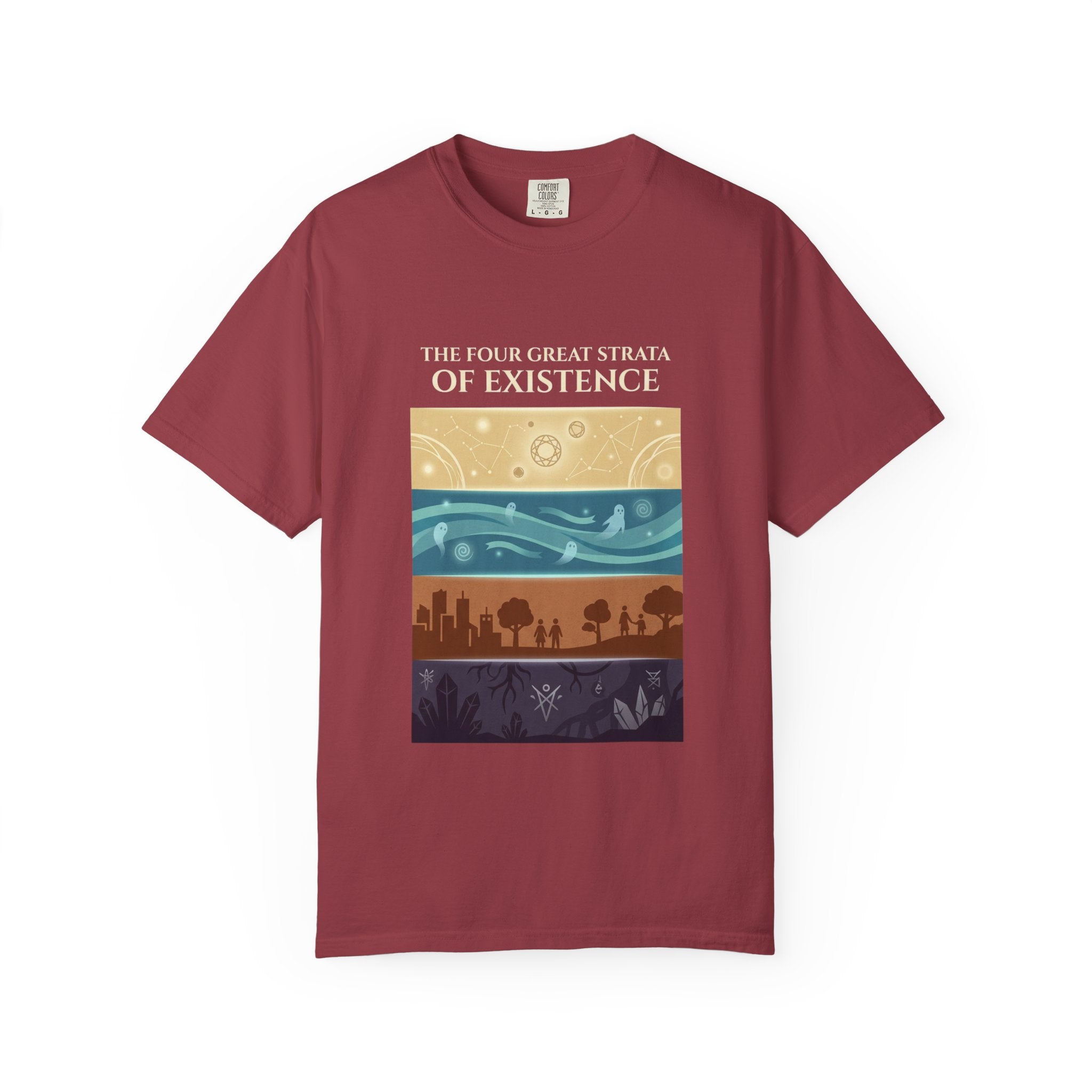 Desert to Night Sky Landscape T-Shirt | Vintage Garment-Dyed Graphic Tee by Printify