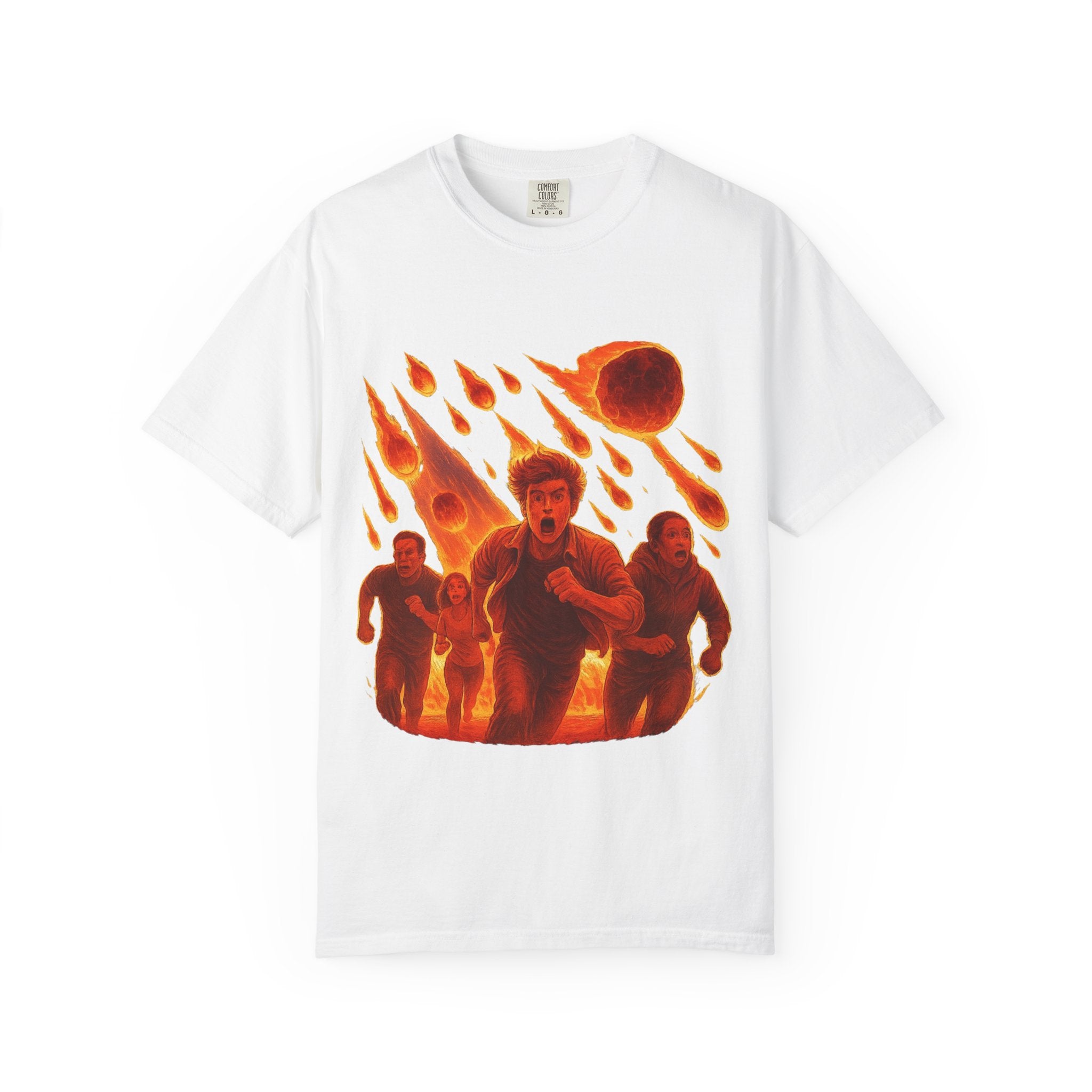 PRB Meteor Shower Escape T-Shirt — Apocalyptic Running Graphic Tee by Power Runs Black