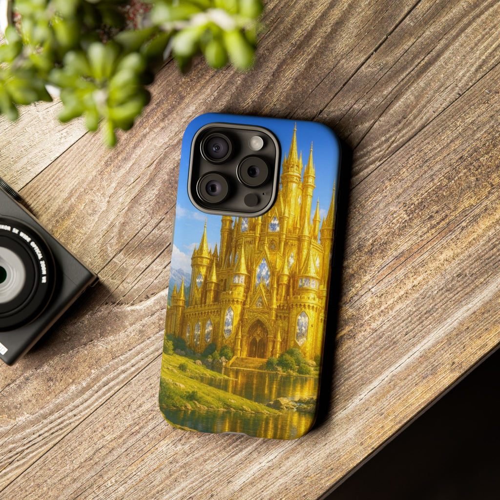 PRB Golden Castle iPhone Case | Fantasy Palace Phone Case by Power Runs Black