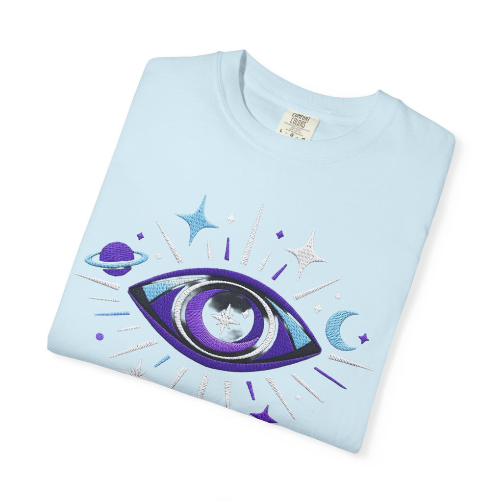 PRB Mystic All-Seeing Eye T-shirt | Cosmic Moon and Stars by Power Runs Black