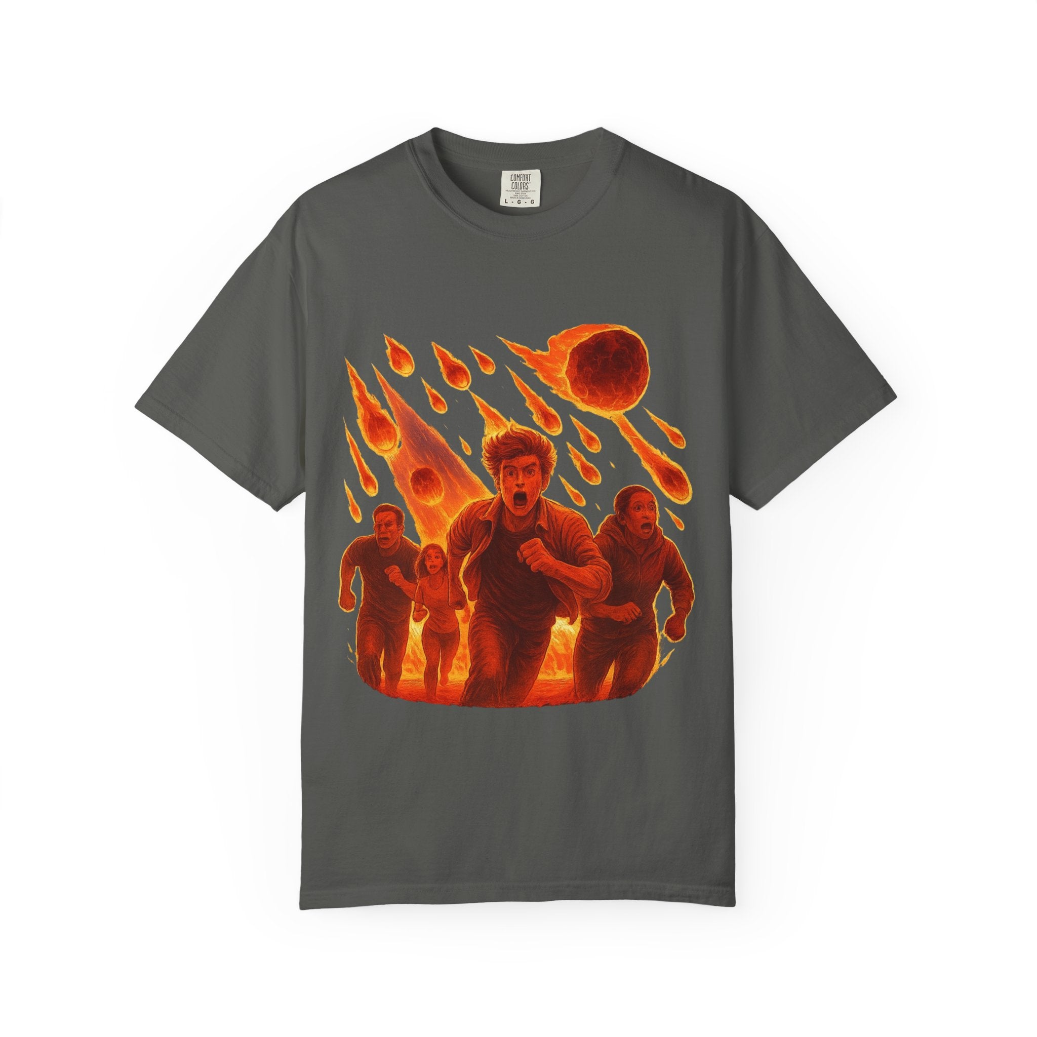 PRB Meteor Shower Escape T-Shirt — Apocalyptic Running Graphic Tee by Power Runs Black