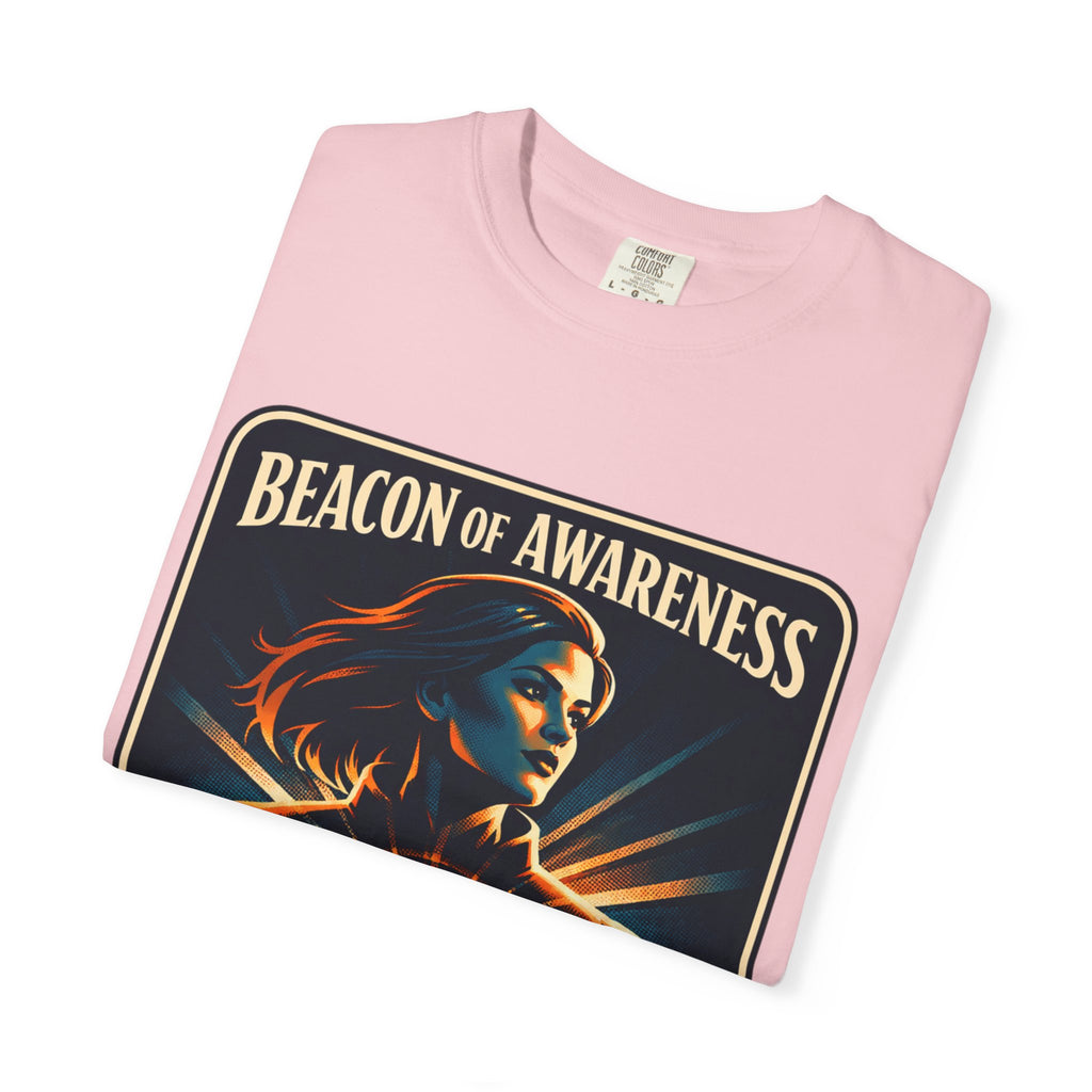 Power Runs Black Beacon of Awareness T-Shirt — “Astra: I hear truth hidden beneath noise” Cosmic Graphic Tee by Power Runs Black