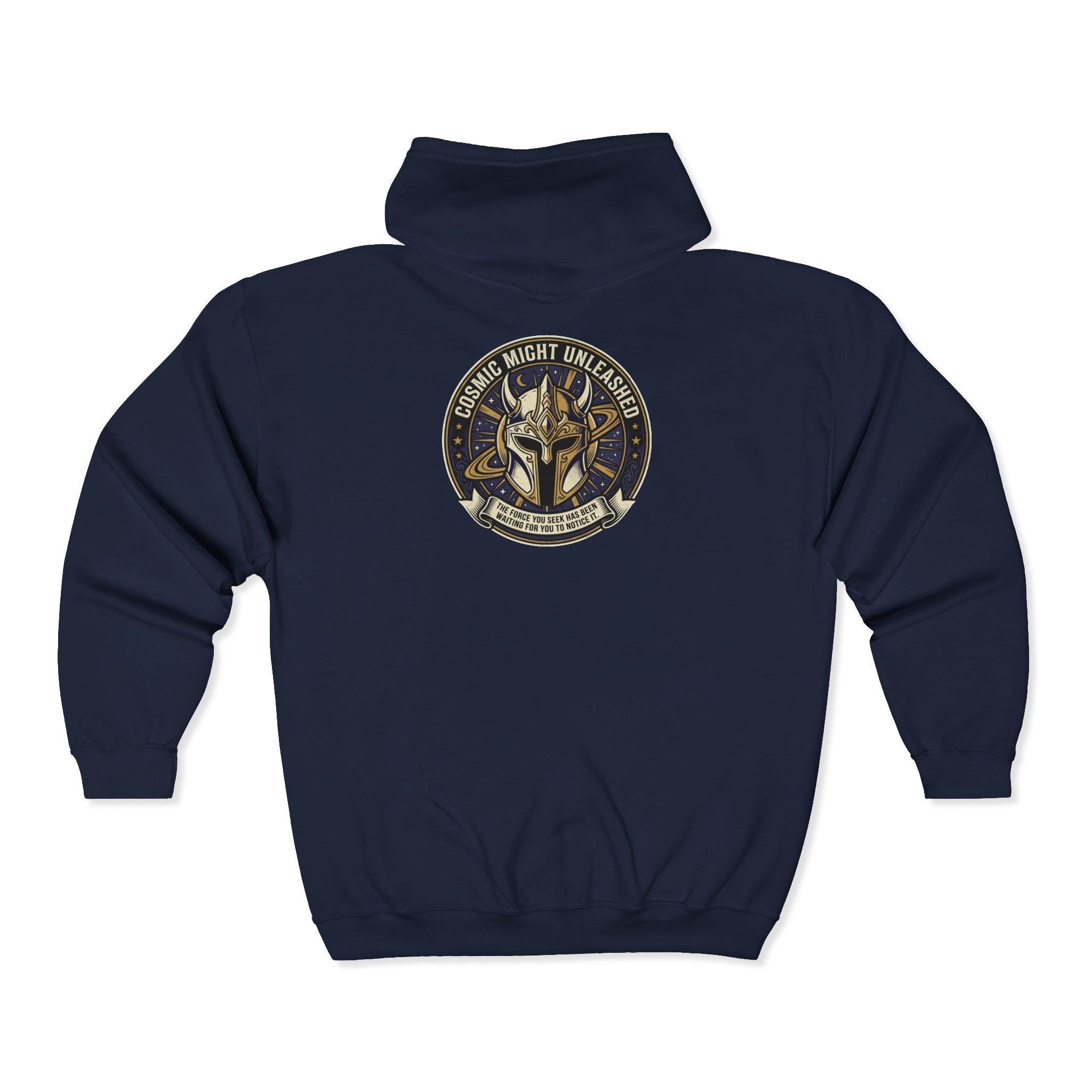 PRB Full-Zip Hoodie — Cosmic Night Unleashed Graphic by Power Runs Black