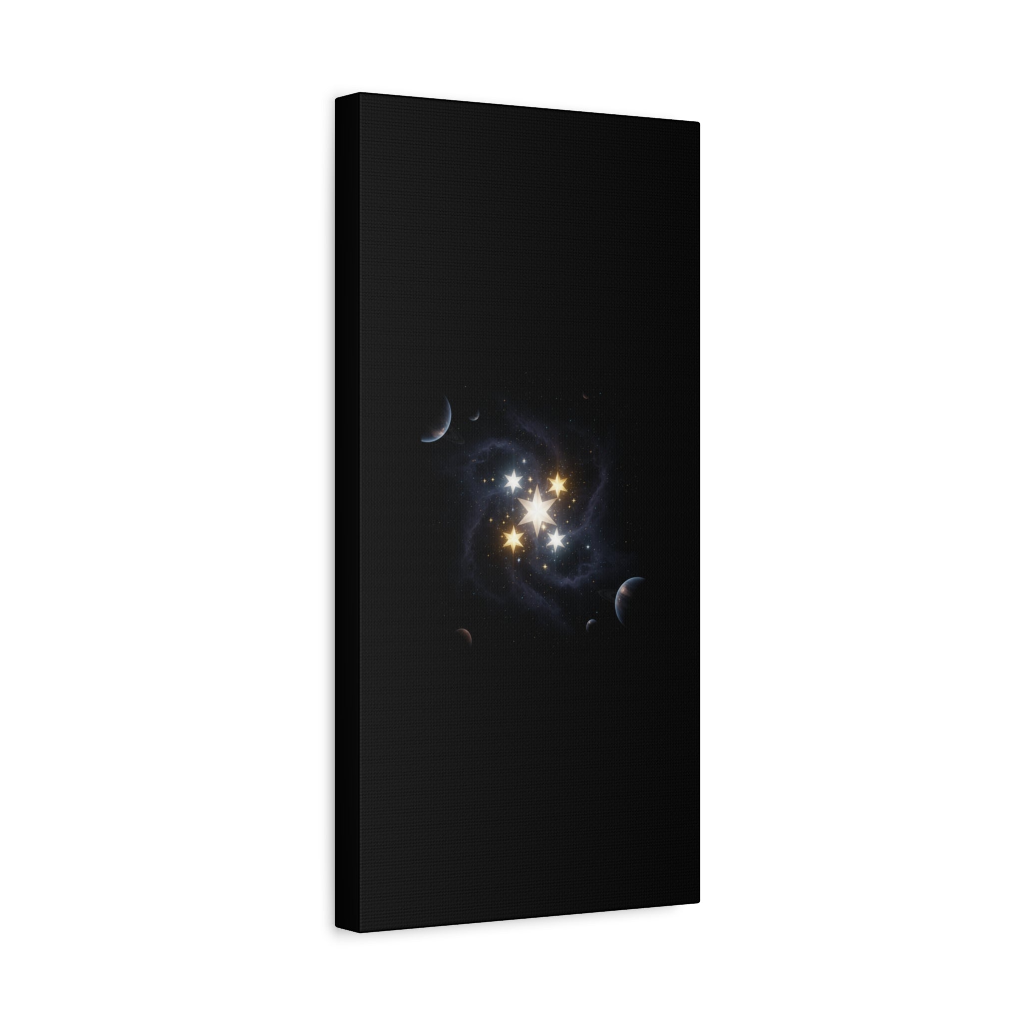 Power Runs Black PRB Glowing Star Constellation Canvas by Power Runs Black