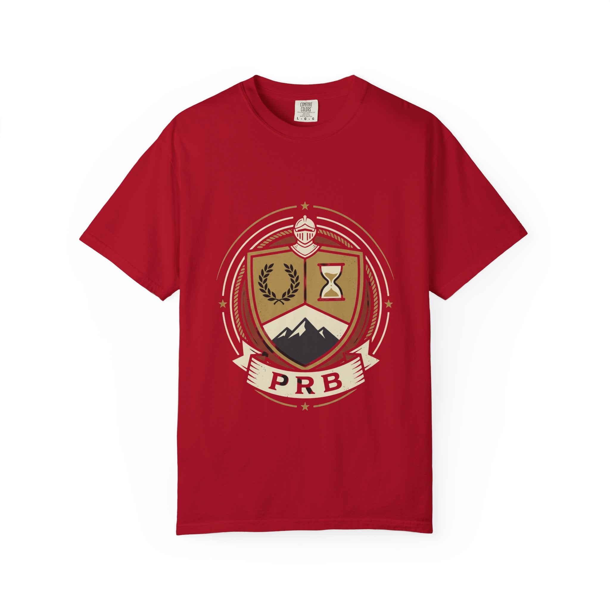 Adventure Crest Emblem T-Shirt | Vintage Mountain Badge Graphic Tee by Printify