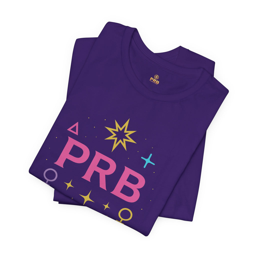 Pretty Rich Bitch The Collection by PRB Floral Lotus T‑Shirt — Colorful Spiritual Symbol Tee by Power Runs Black